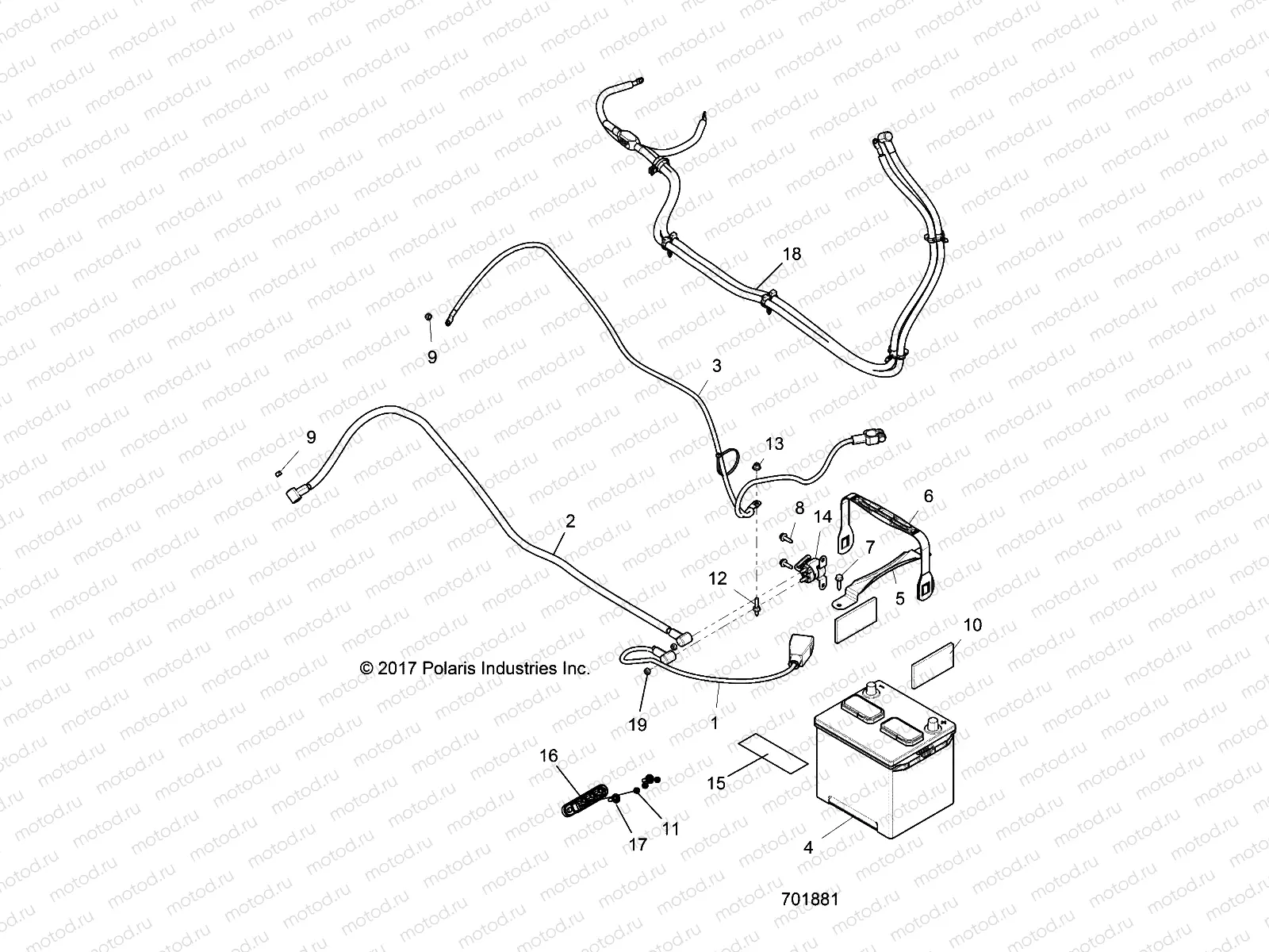 ELECTRICAL | ELECTRICAL, BATTERY - Z18VBE99BW (701881)
