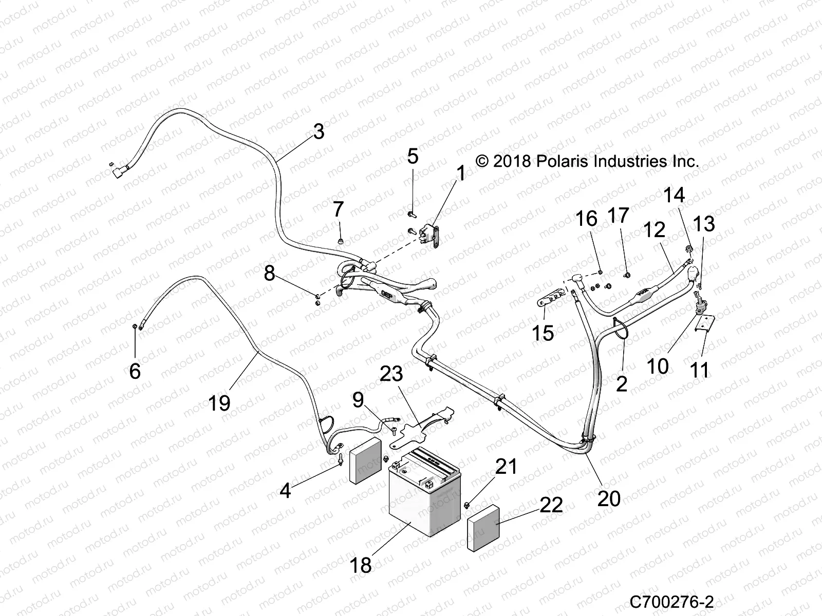 ELECTRICAL | ELECTRICAL, BATTERY - Z19VFM99AL (C700276-2)