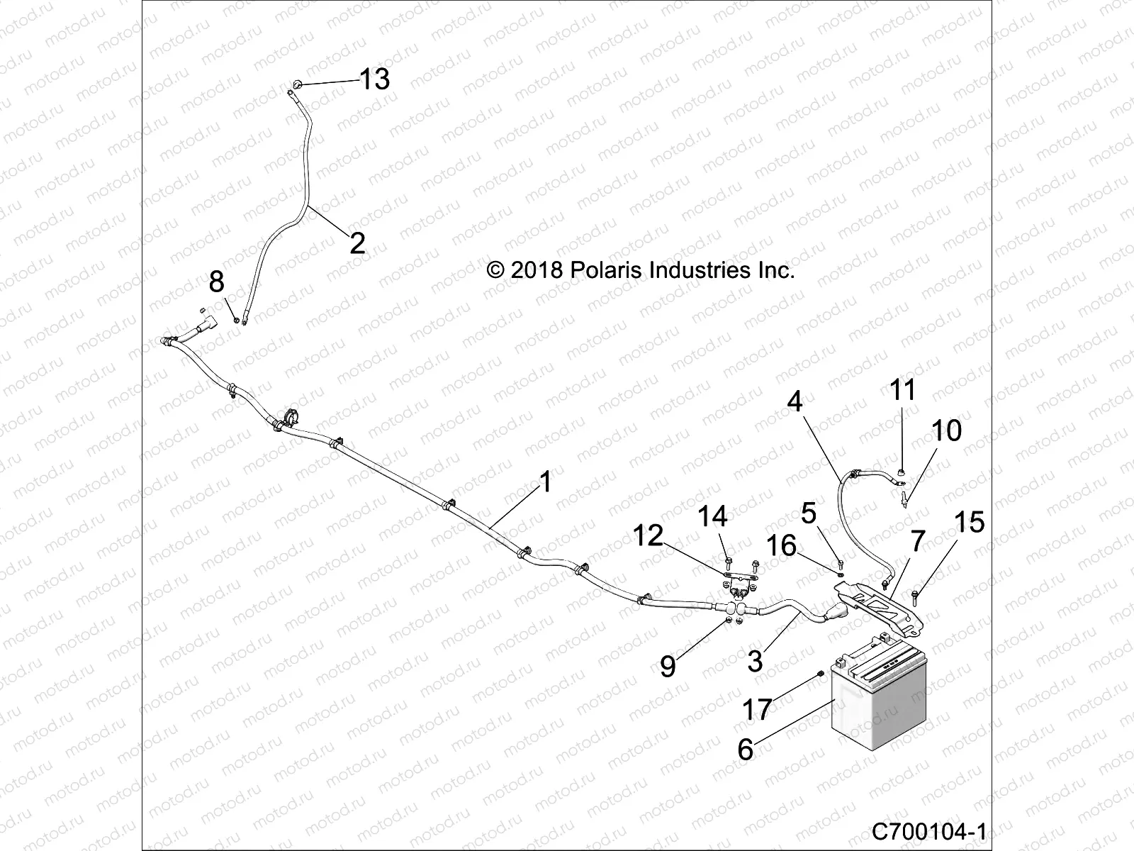 ELECTRICAL | ELECTRICAL, BATTERY - Z19VGE99AK/AW/BK/BW (C700104-1)