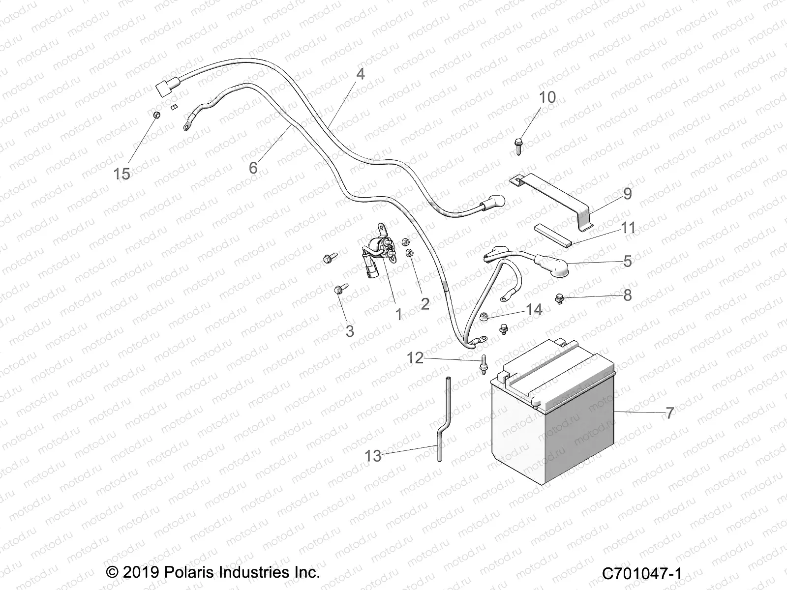 ELECTRICAL | ELECTRICAL, BATTERY - Z20CHA57A2/E57AM (C701047-1)