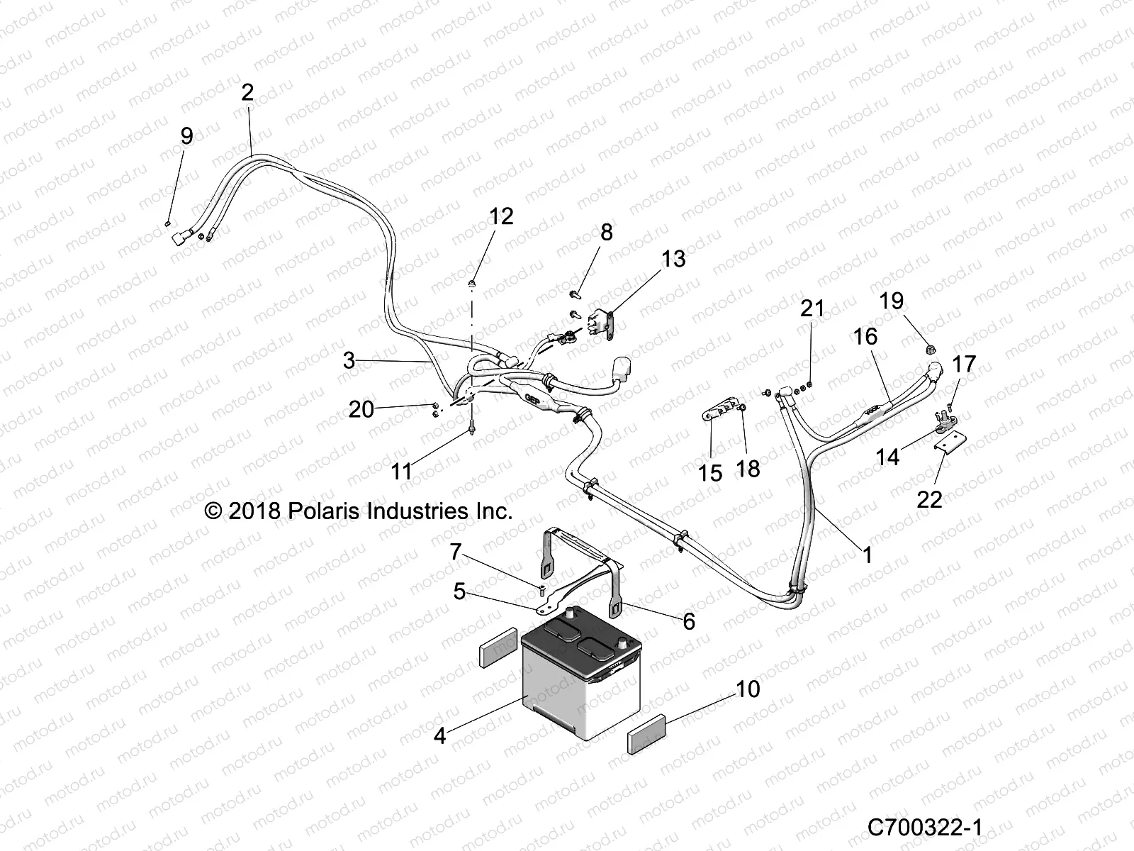 ELECTRICAL | ELECTRICAL, BATTERY - Z20N4E92AL/AR/BL/BR (C700322-1)