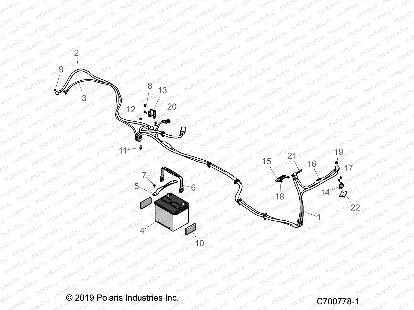 ELECTRICAL | ELECTRICAL, BATTERY - Z20P4L92AG/AP/BG/BP/LG (C700778-1)