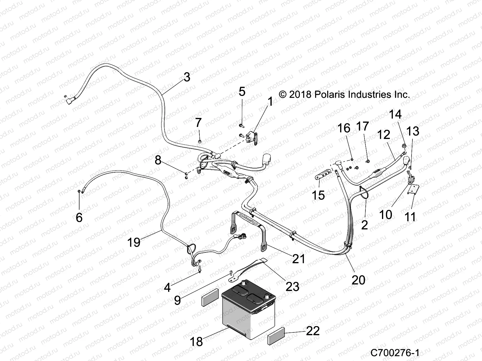 ELECTRICAL | ELECTRICAL, BATTERY - Z23N4E99A/99B (C700276-1)