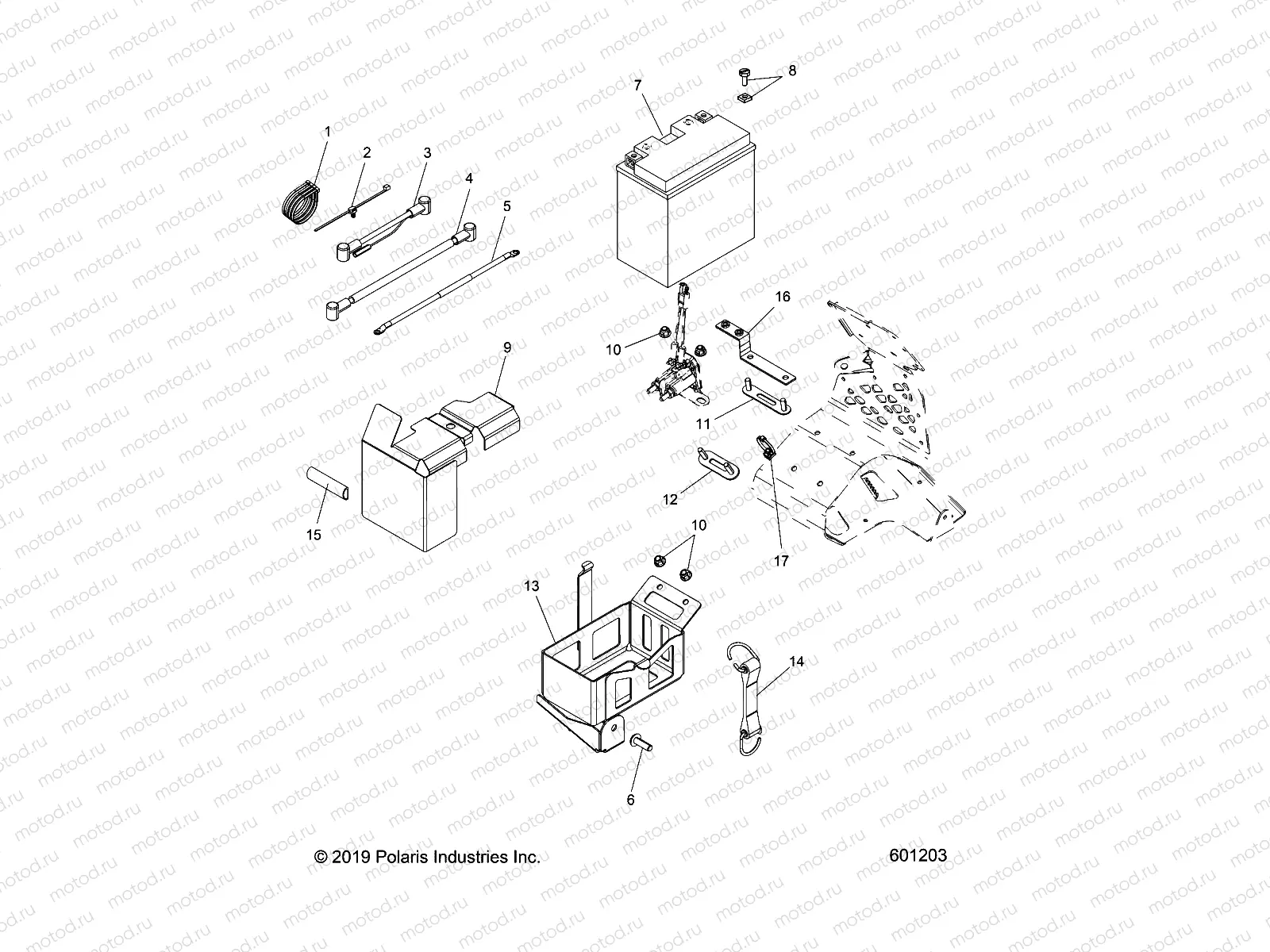 ELECTRICAL | ELECTRICAL, BATTERY/BOX and CABLES - S21EDB6PSL E.S. (601203)