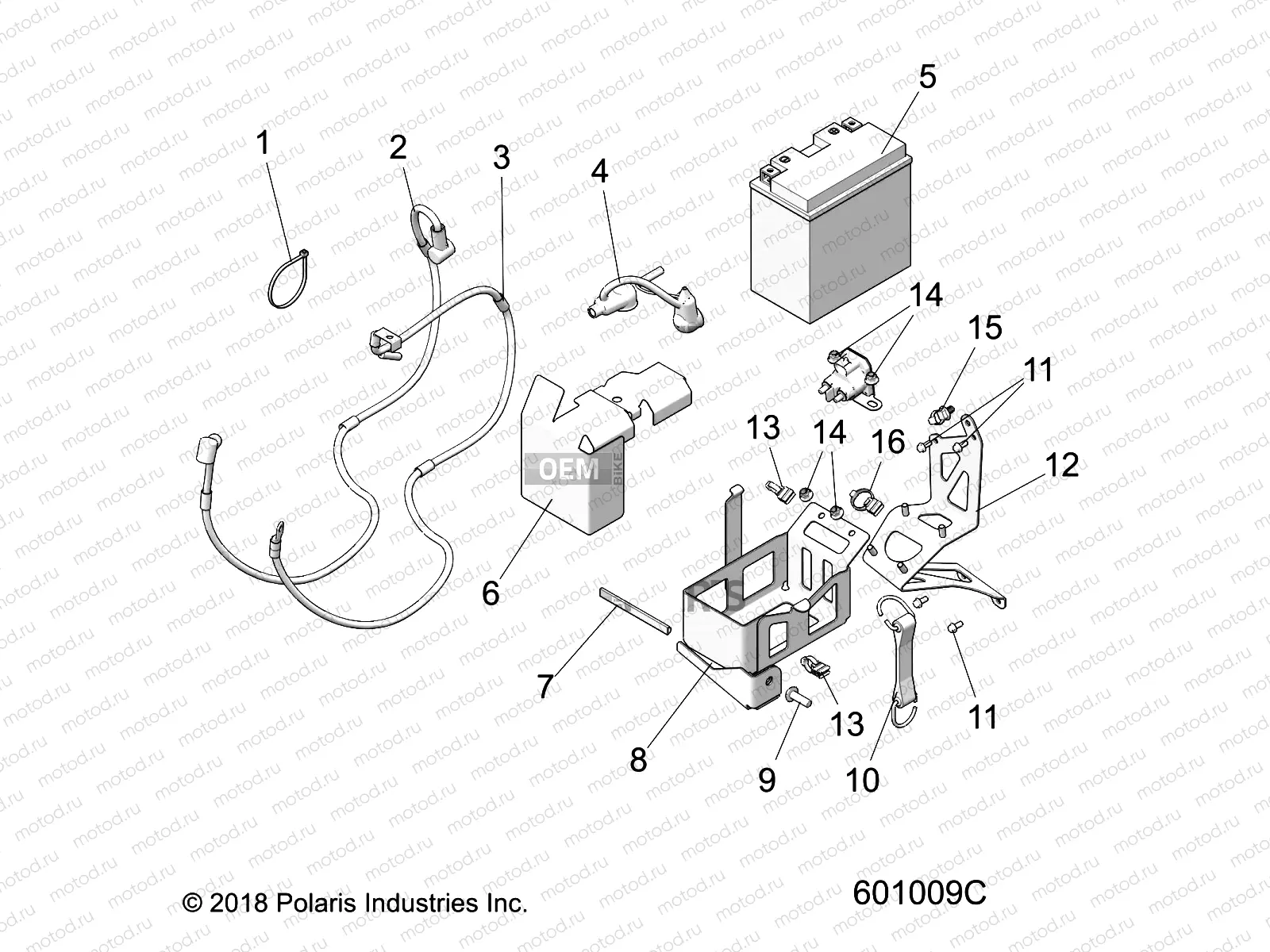 ELECTRICAL | ELECTRICAL, BATTERY/BOX and CABLES - S21EHK8RC E.S. OPTION (601009C)