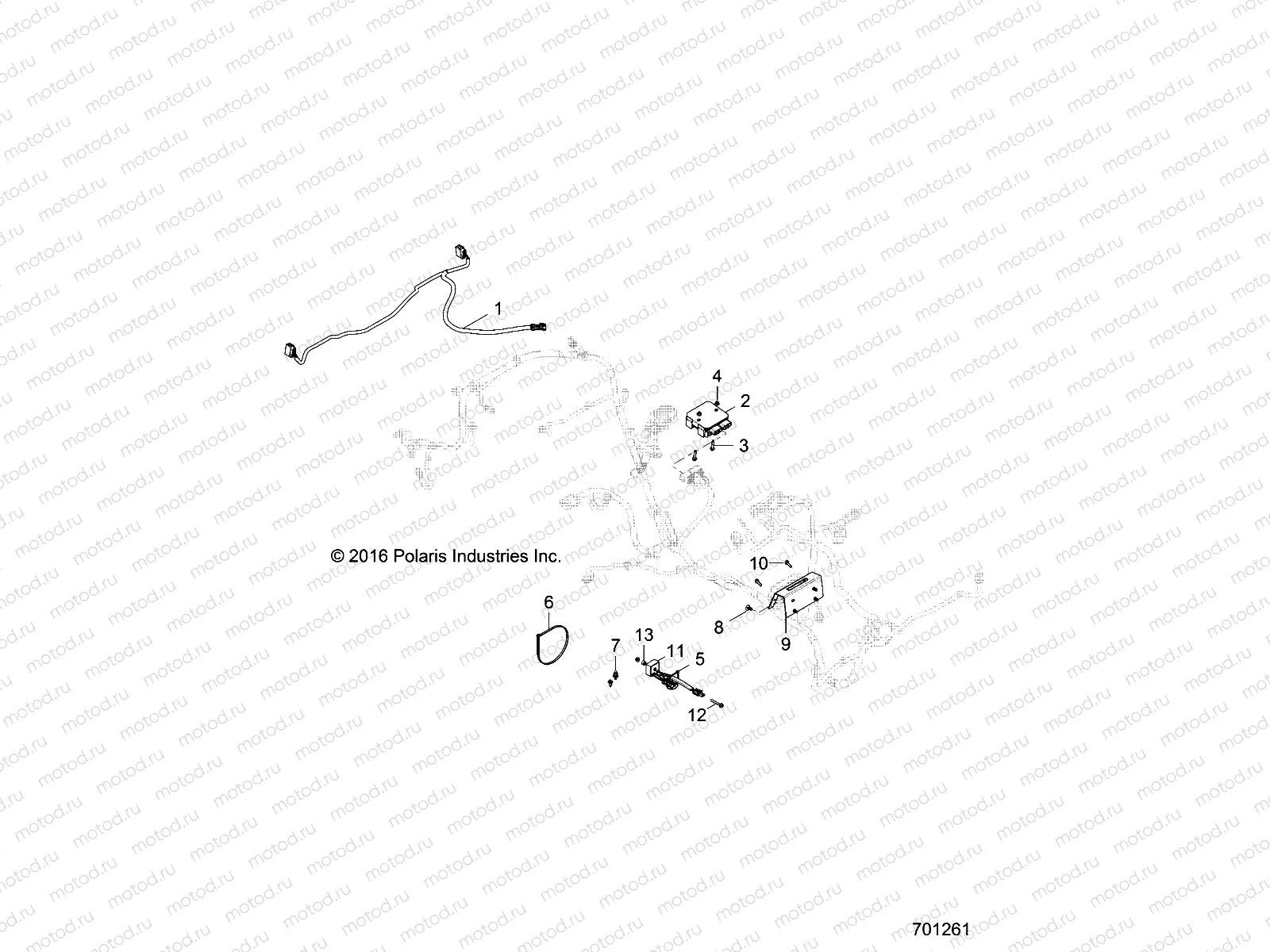 ELECTRICAL | ELECTRICAL, BOX HARNESS, REG, RELAY - Z19VHA57F2 (701261)