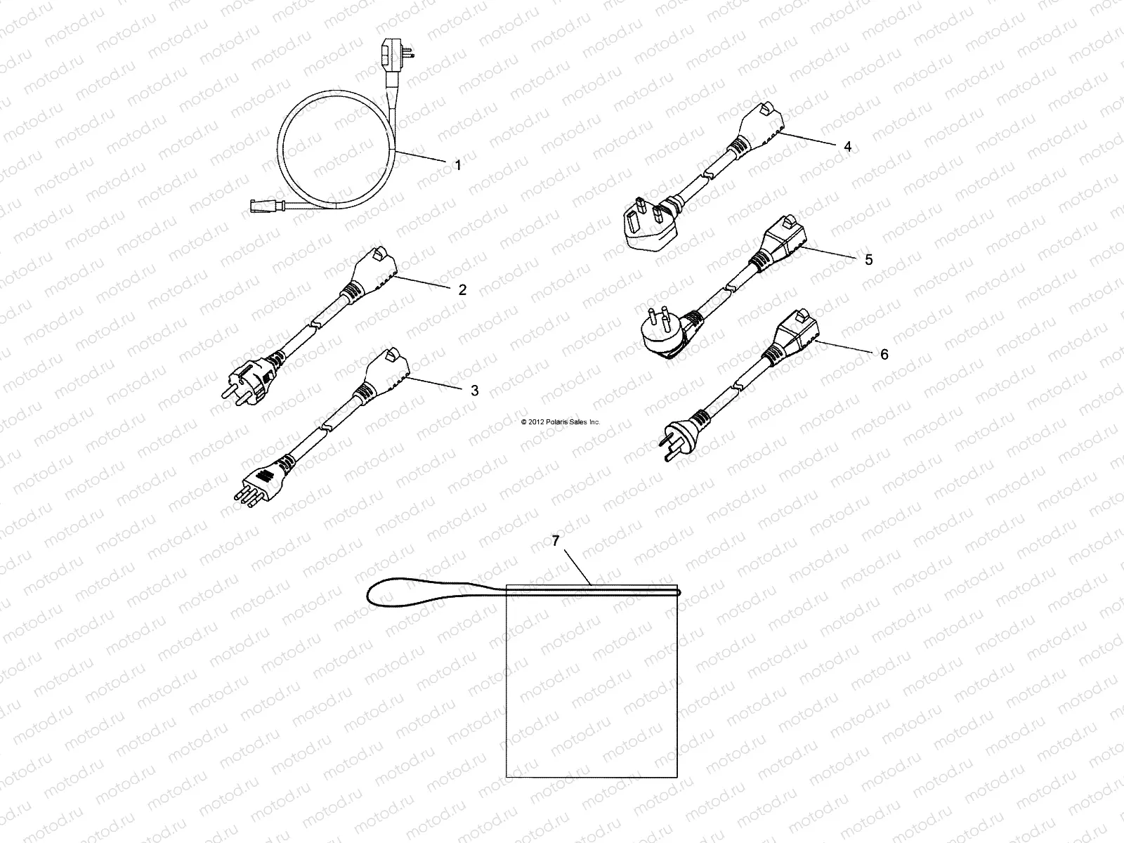 ELECTRICAL | ELECTRICAL, CHARGE CORDS - L13G2/4/6 ALL OPTIONS (49GEMOPTIONS13CORD)
