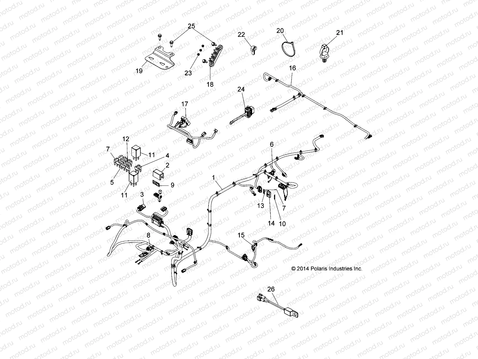 ELECTRICAL | ELECTRICAL, CHASSIS WIRE HARNESS - L15U2NAEFA (49GEMHARNESS15GEM)