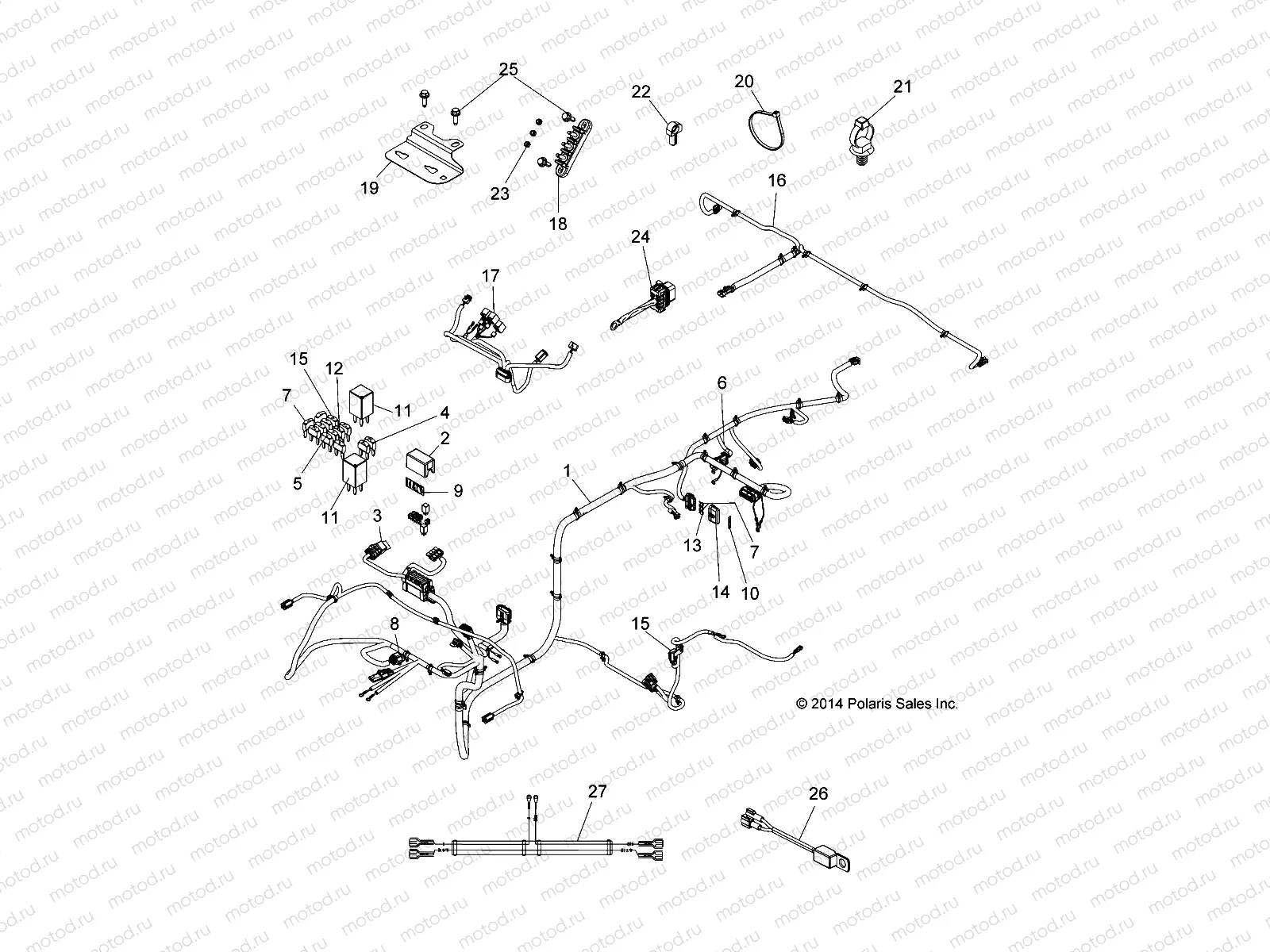 ELECTRICAL | ELECTRICAL, CHASSIS WIRE HARNESS - L15U2NAEMA (49LEVHARNESS15EM)