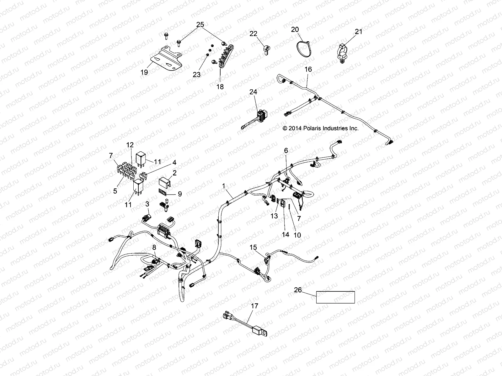 ELECTRICAL | ELECTRICAL, CHASSIS WIRE HARNESS - L15U2NAFLA (49LEVHARNESS15FLA)
