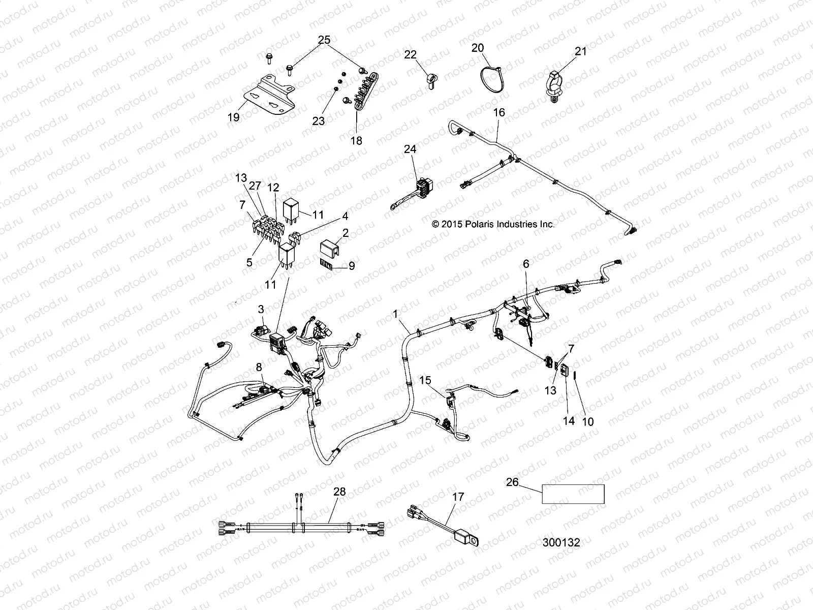ELECTRICAL | ELECTRICAL, CHASSIS WIRE HARNESS - L18U2NAEFA/EMA/FLA (300132)