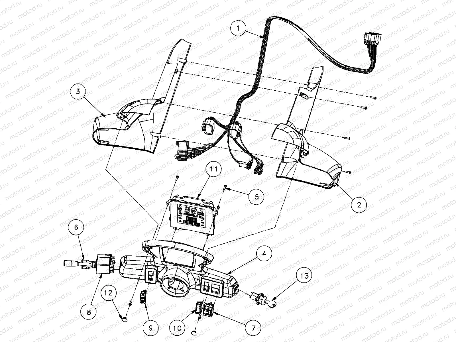 ELECTRICAL | ELECTRICAL, COLUMN STEERING PASSENGER - e2/e4/e6 (49GEMELECTRICAL11COLUMN)