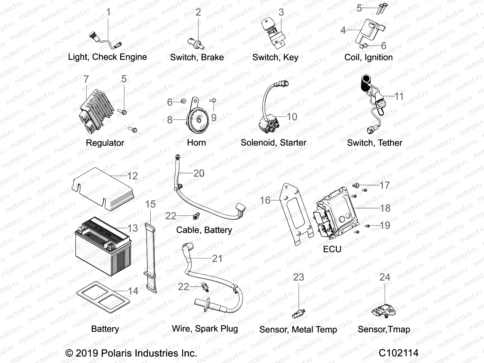 ELECTRICAL | ELECTRICAL, COMPONENTS - A21HBB07A3/A7/B3/B7 (C102114)