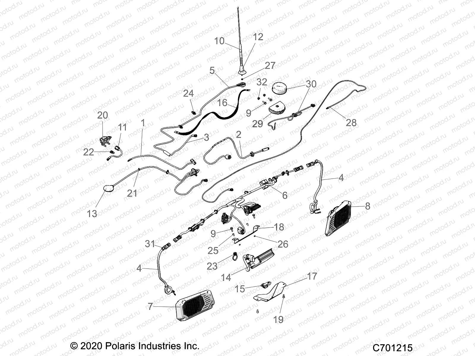 ELECTRICAL | ELECTRICAL, DASH COMPONENTS, RIDE COMMAND - R21RRV99AC/BC (C701215)