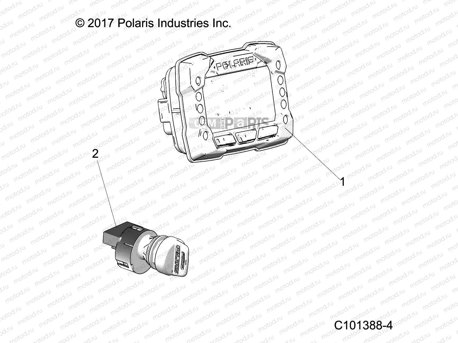 ELECTRICAL | ELECTRICAL, DASH CONTROLS - A18HZA15B4 (C101388-4)