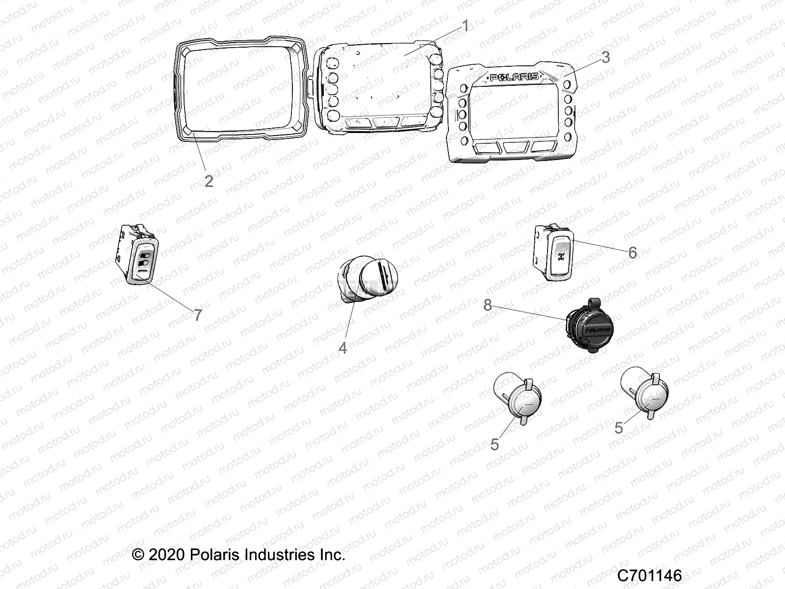 ELECTRICAL | ELECTRICAL, DASH CONTROLS - R21TAA99A1/A7/B1/B7 (C701146)