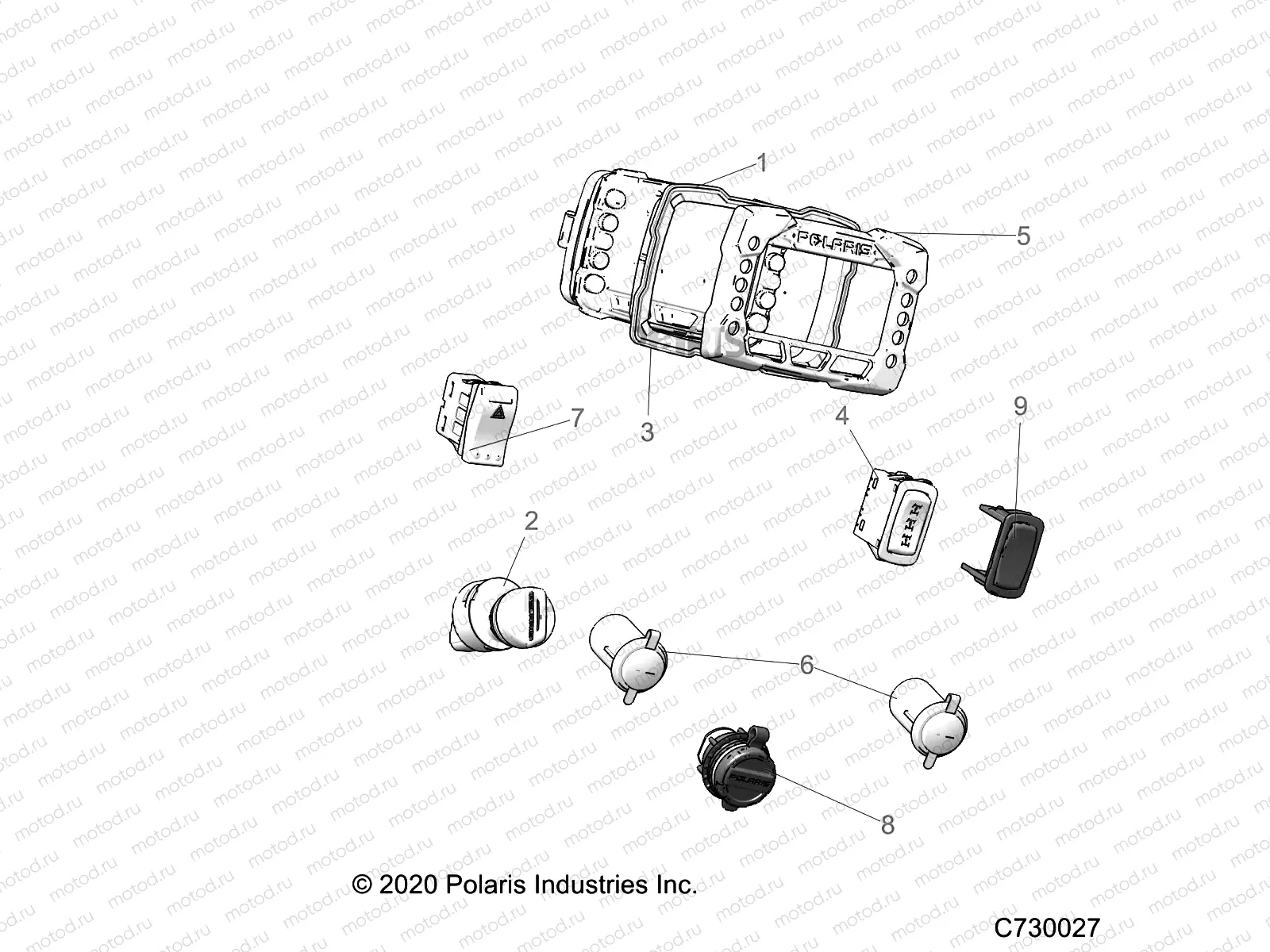 ELECTRICAL | ELECTRICAL, DASH CONTROLS - R21TAE99JA (C730027)