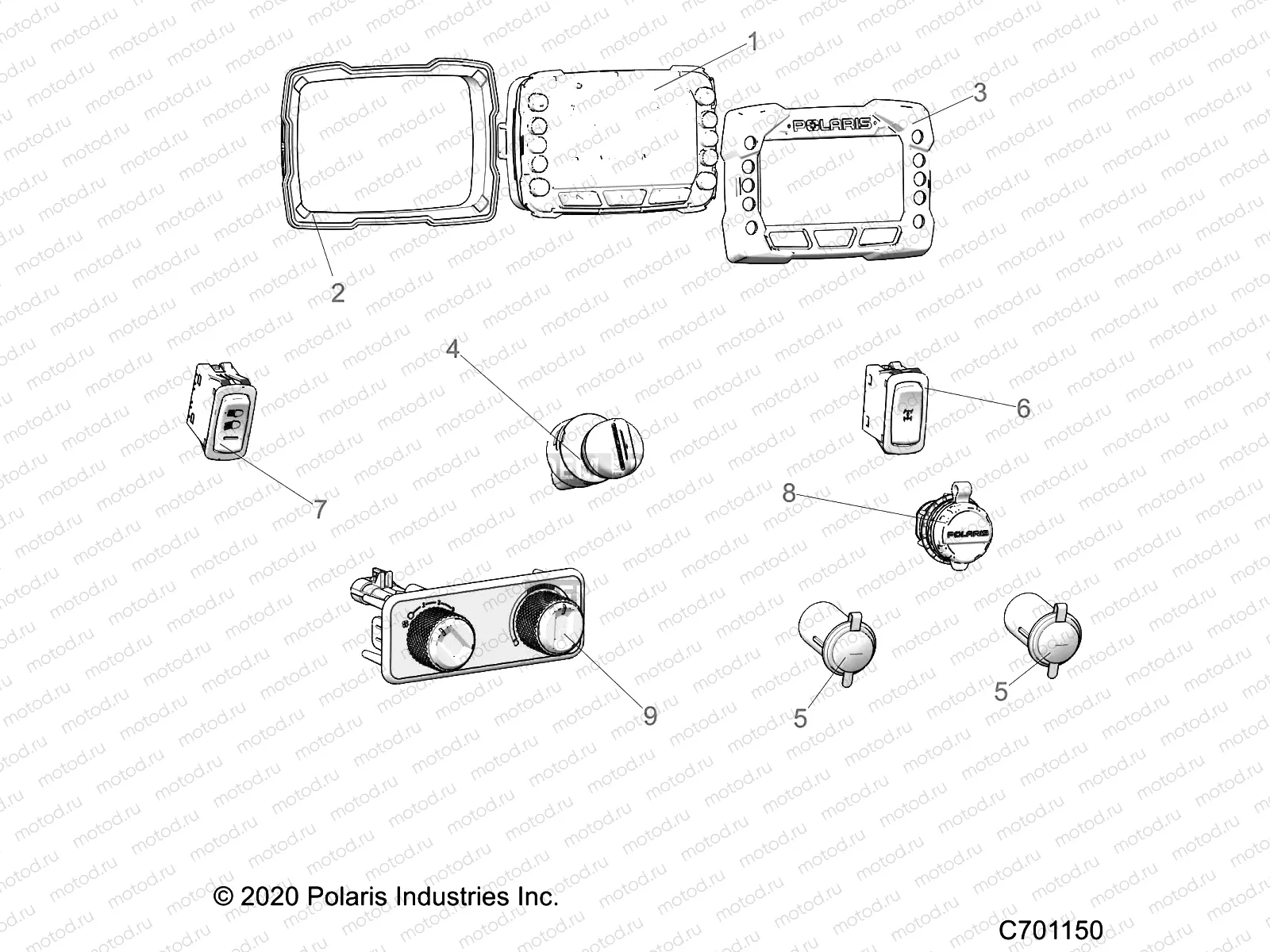 ELECTRICAL | ELECTRICAL, DASH CONTROLS - R21TAU99AP/AG/BP/BG (C701150)
