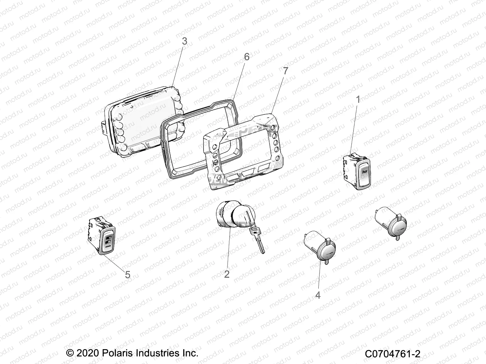 ELECTRICAL | ELECTRICAL, DASH INSTRUMENTS and CONTROLS - D21BBPD4B4 (C0704761-2)