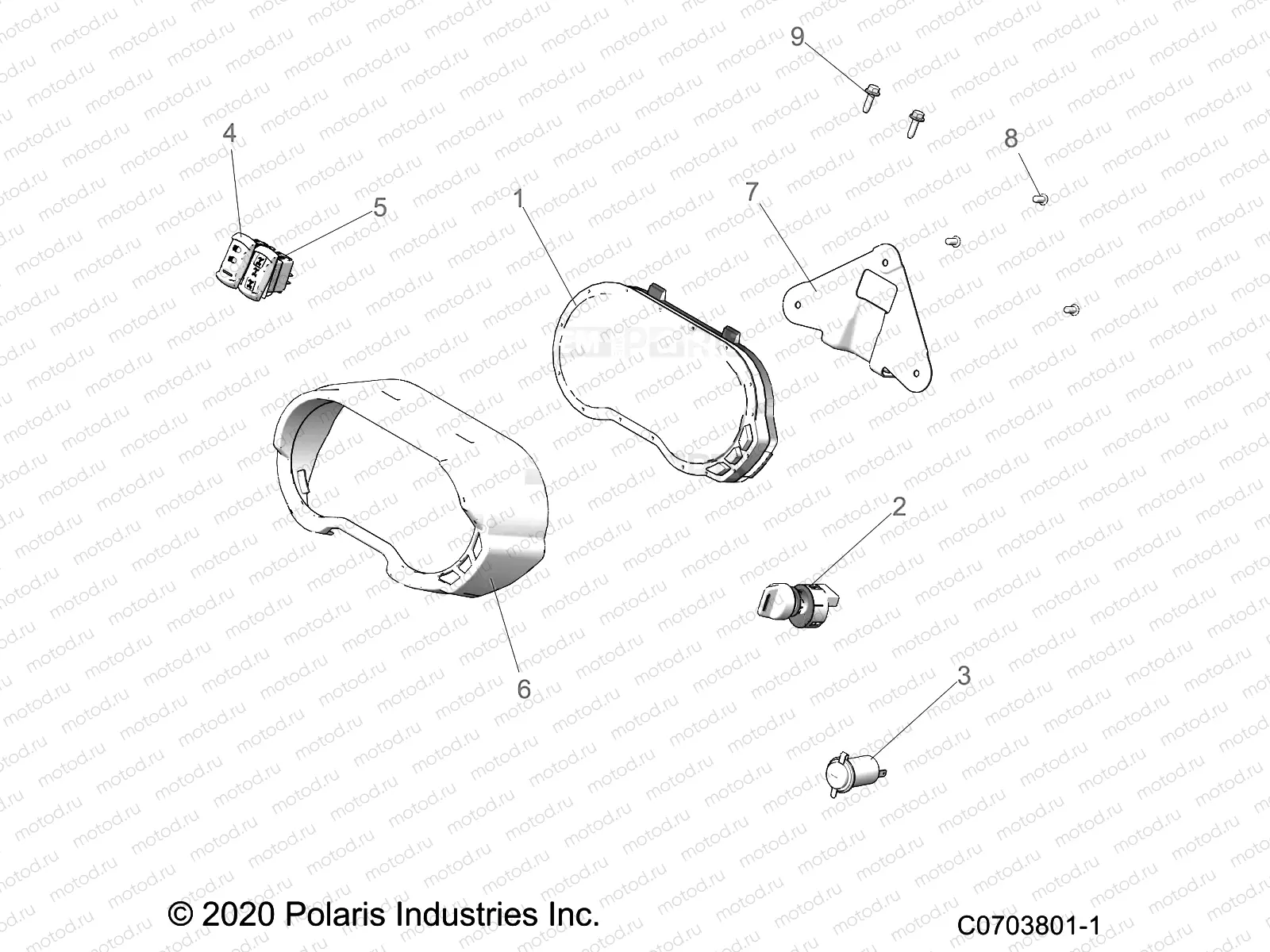 ELECTRICAL | ELECTRICAL, DASH INSTRUMENTS AND CONTROLS - G21GAE99A4 (C0703801-1)