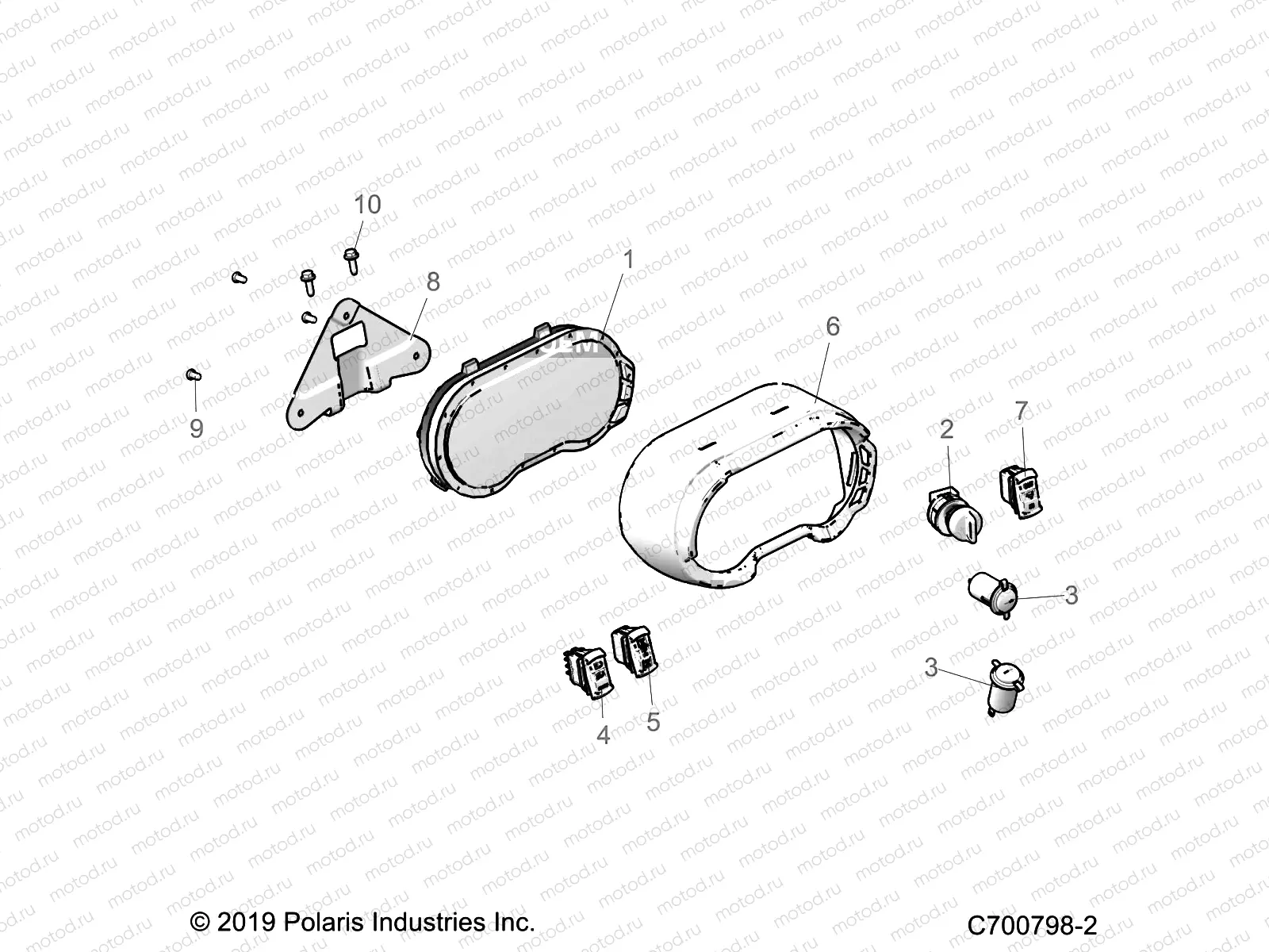 ELECTRICAL | ELECTRICAL, DASH INSTRUMENTS AND CONTROLS - G23GXP99A/99B (C700798-2)