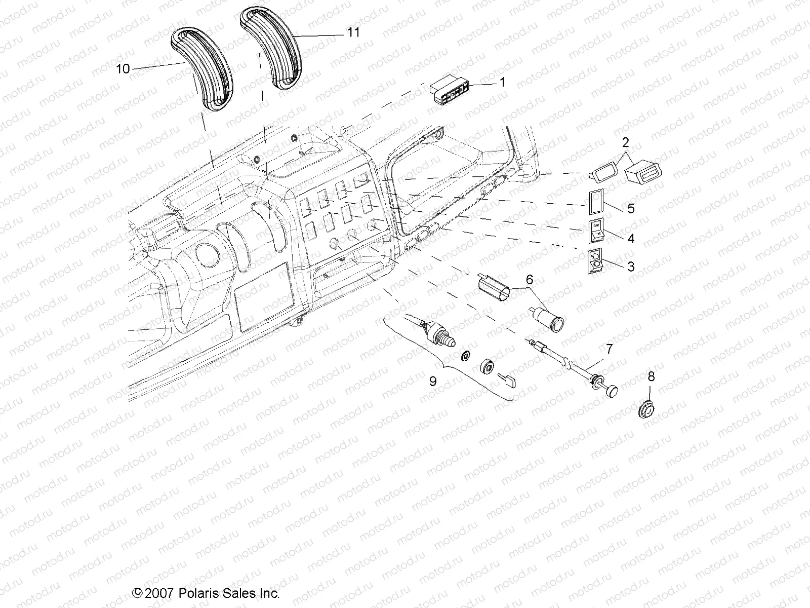 ELECTRICAL | ELECTRICAL, DASH INSTRUMENTS and CONTROLS  - R08RB50AA (49RGRDASH082X4)