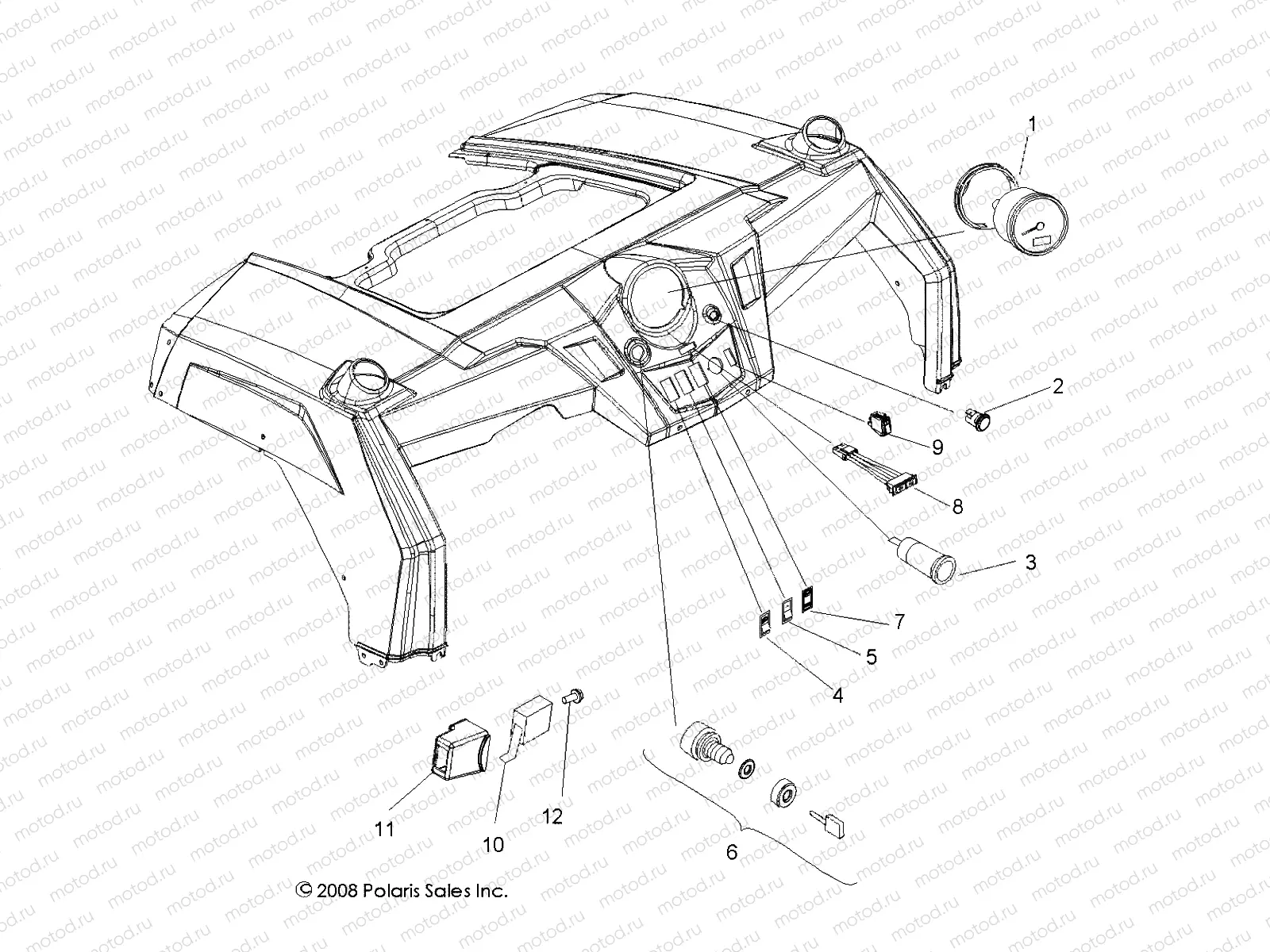 ELECTRICAL | ELECTRICAL, DASH INSTRUMENTS and CONTROLS - R09VH76FX (49ATVDASH09RZRI)