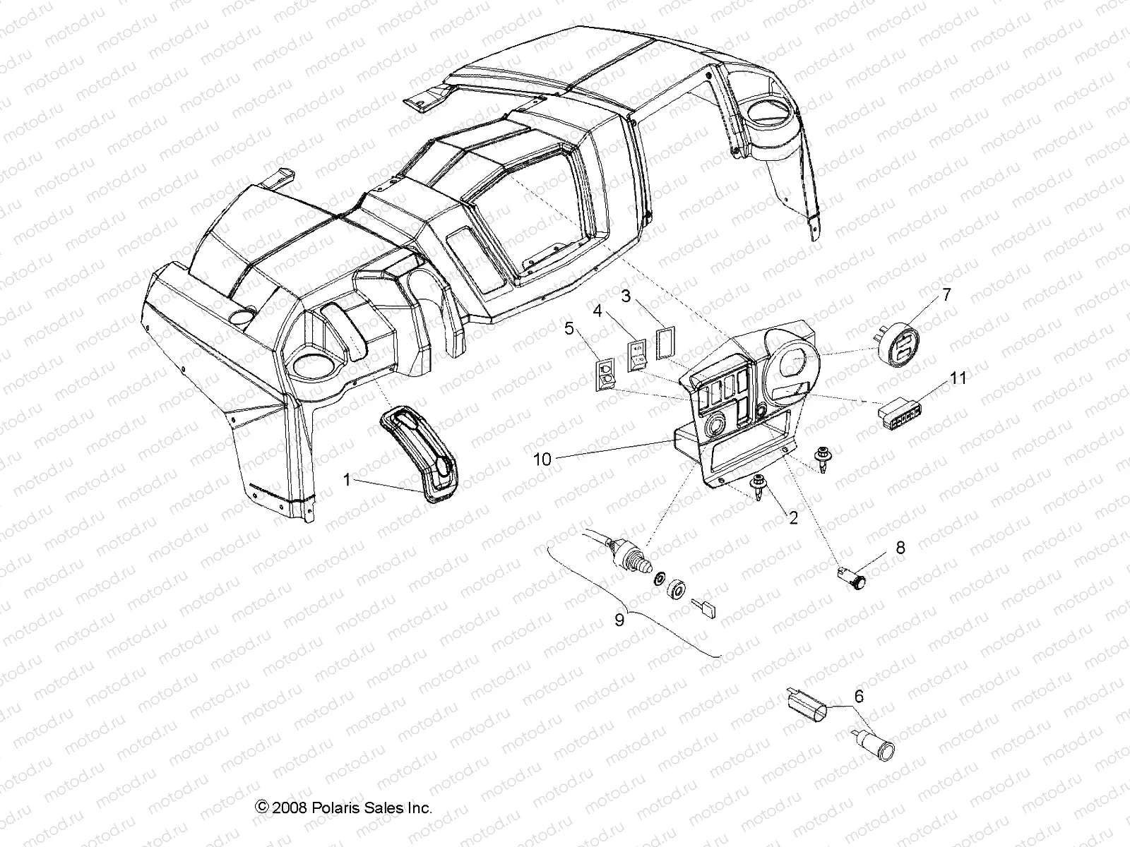 ELECTRICAL | ELECTRICAL, DASH INSTRUMENTS and CONTROLS - R10TH50AG/AR (49RGRDASH095004X4)