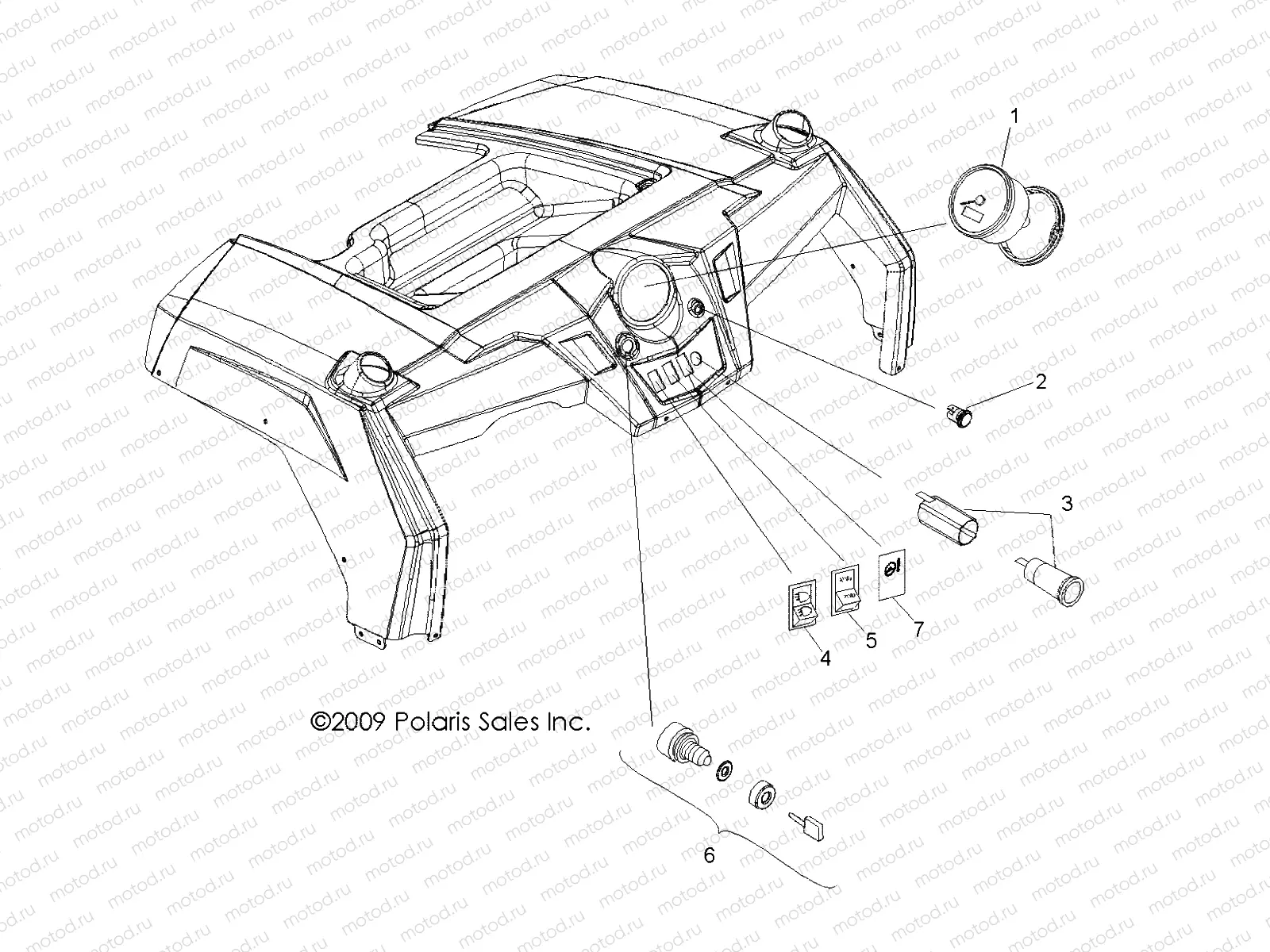 ELECTRICAL | ELECTRICAL, DASH INSTRUMENTS and CONTROLS - R10VH76 ALL OPTIONS/VY76AZ (49RGRDASH10RZR)