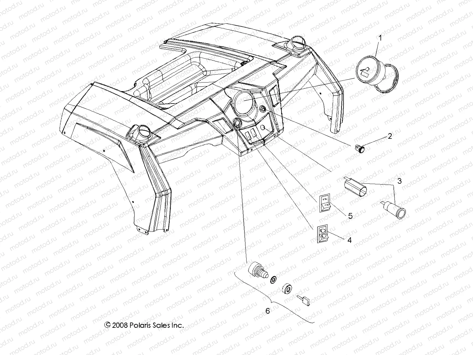 ELECTRICAL | ELECTRICAL, DASH INSTRUMENTS and CONTROLS - R10VH76AB/AO/AQ/AW (49ATVDASH09RZR)