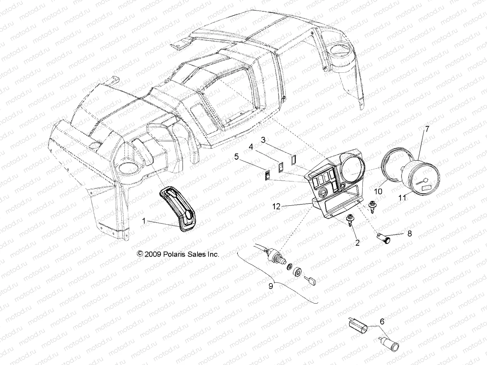 ELECTRICAL | ELECTRICAL, DASH INSTRUMENTS and CONTROLS - R10WH76AG/AH/AR/AV/WY76AW/AZ (49RGRDASH106X6)