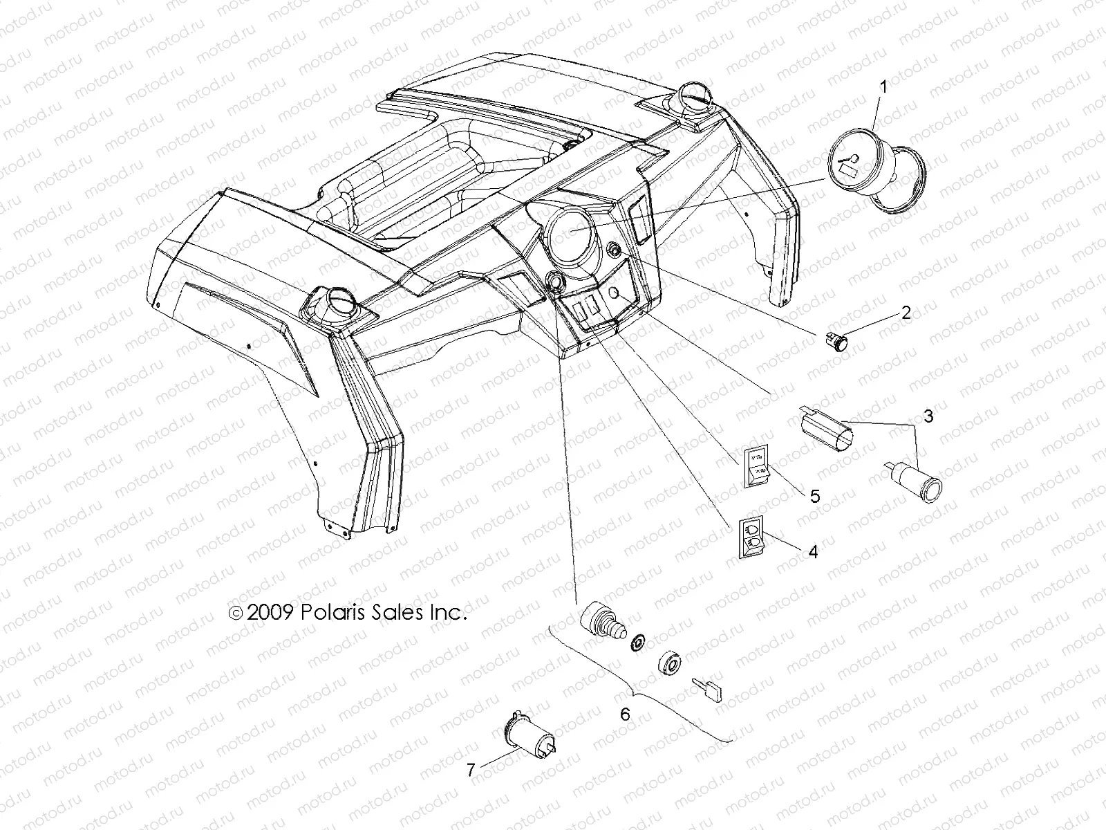 ELECTRICAL | ELECTRICAL, DASH INSTRUMENTS and CONTROLS - R10XH76AA (49ATVDASH10RZRS4)
