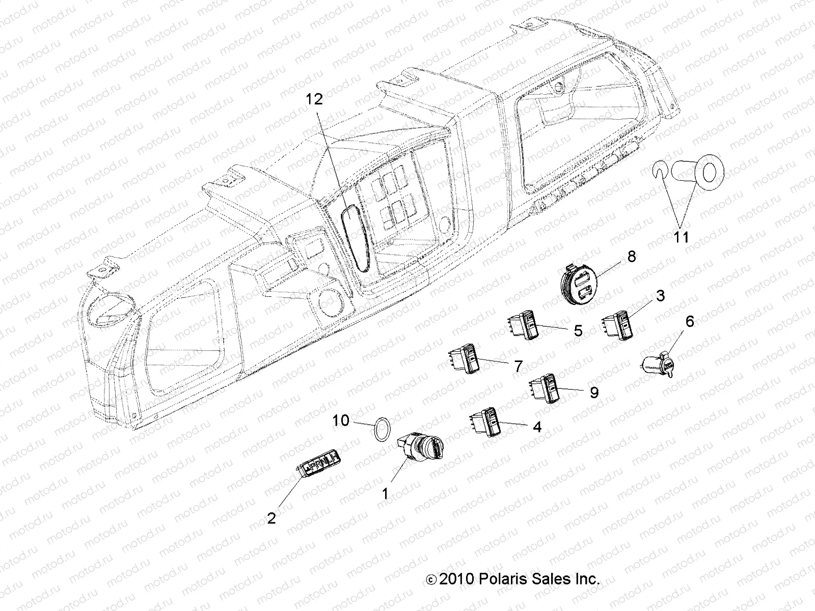 ELECTRICAL | ELECTRICAL, DASH INSTRUMENTS and CONTROLS - R11RC08GA/GH/FA/FH (49RGRDASH11EV)