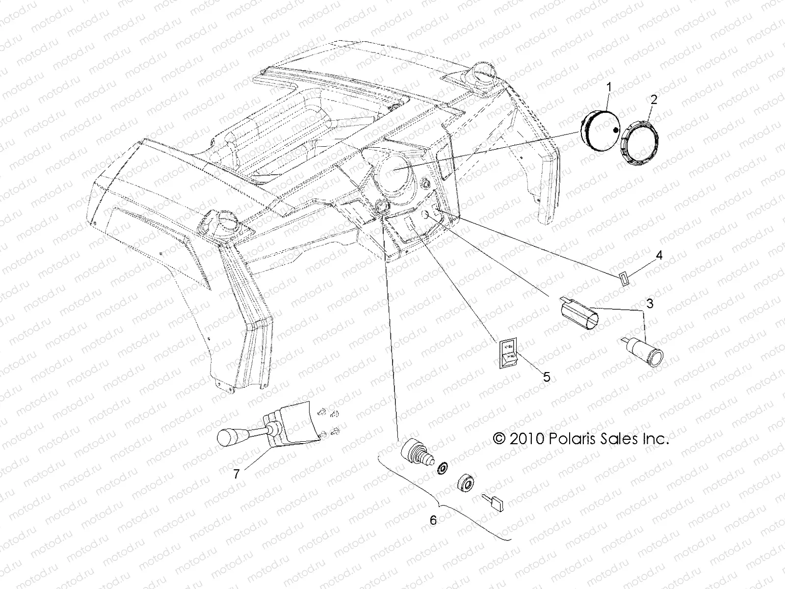 ELECTRICAL | ELECTRICAL, DASH INSTRUMENTS and CONTROLS - R11VM76FX (49ATVDASH11RZRSI)
