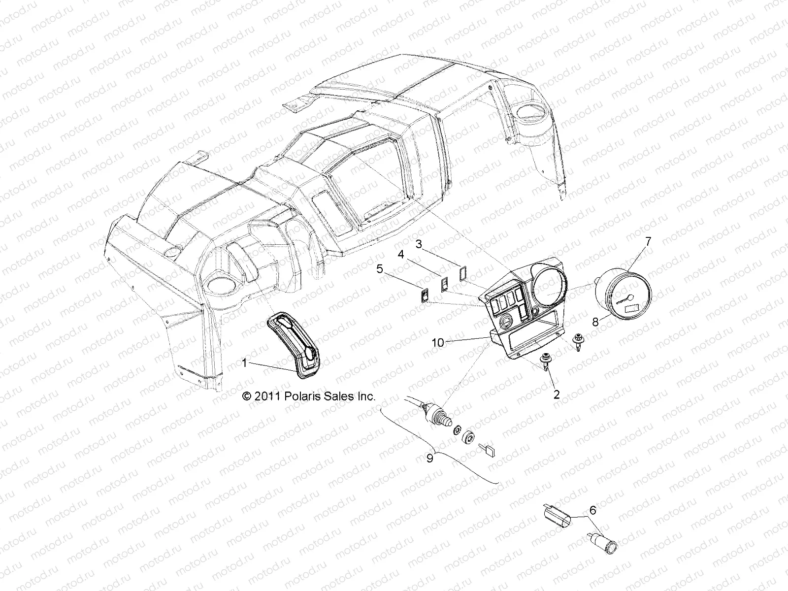 ELECTRICAL | ELECTRICAL, DASH INSTRUMENTS and CONTROLS - R12HR76AG/AR (49RGRDASH126X6)