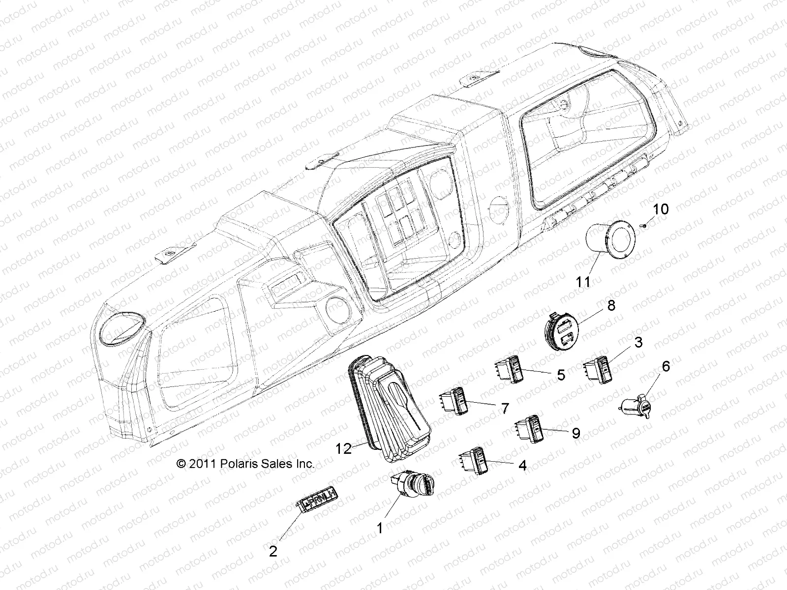 ELECTRICAL | ELECTRICAL, DASH INSTRUMENTS and CONTROLS - R12RC08GA/GH/FA/FH (49RGRDASH12EV)
