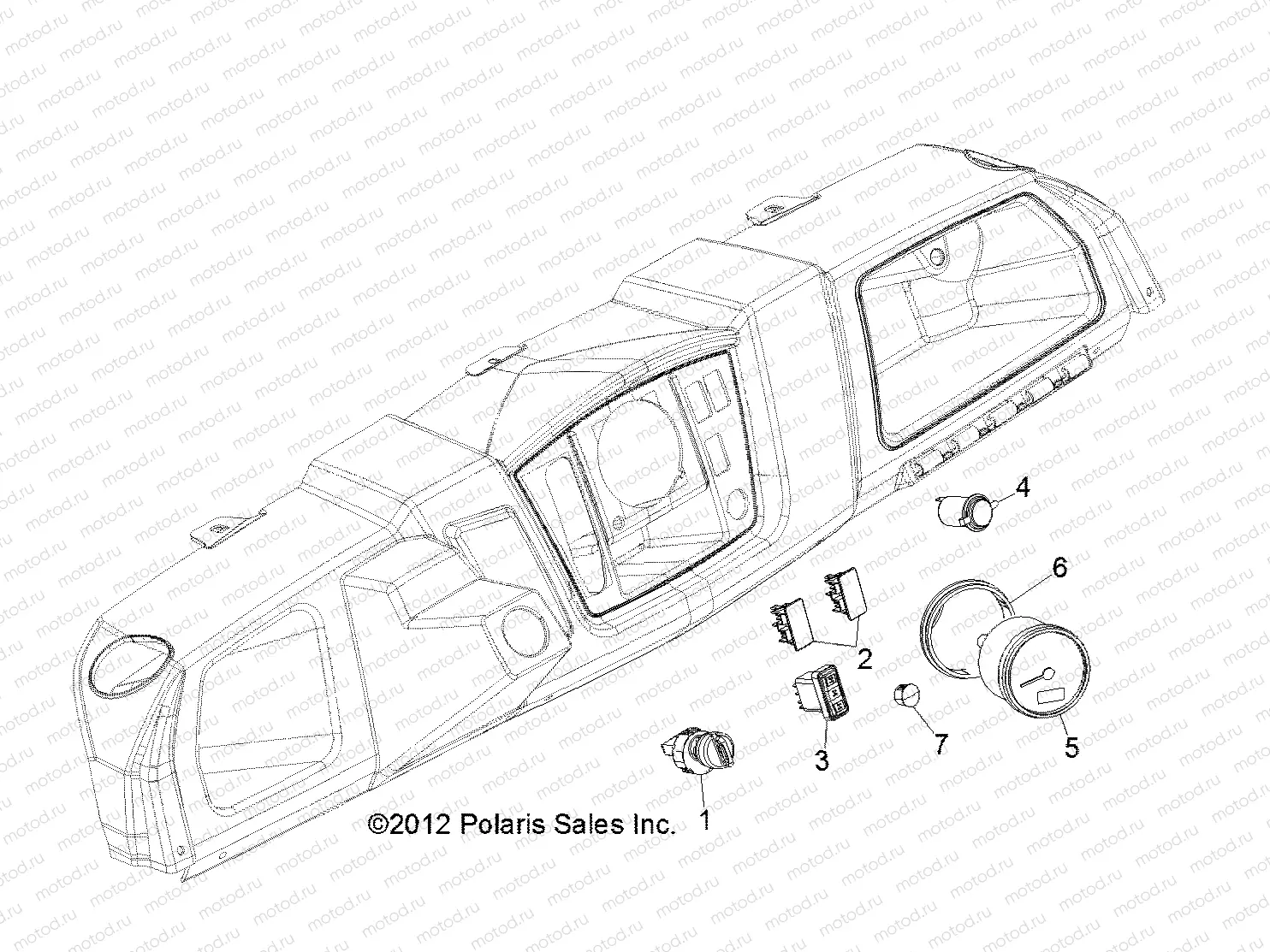 ELECTRICAL | ELECTRICAL, DASH INSTRUMENTS and CONTROLS - R13RH76AG/AH/AN (49RGRDASH13800MID)