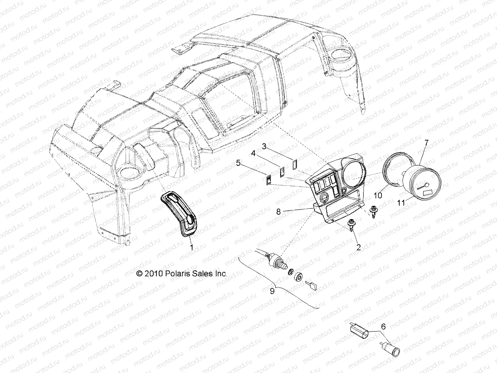 ELECTRICAL | ELECTRICAL, DASH INSTRUMENTS and CONTROLS - R13TH76/7E ALL OPTIONS (49RGRDASH118004X4)