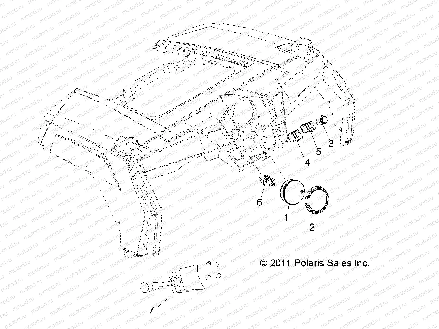 ELECTRICAL | ELECTRICAL, DASH INSTRUMENTS and CONTROLS - R13VH57FX (49RGRDASH12RZR570I)