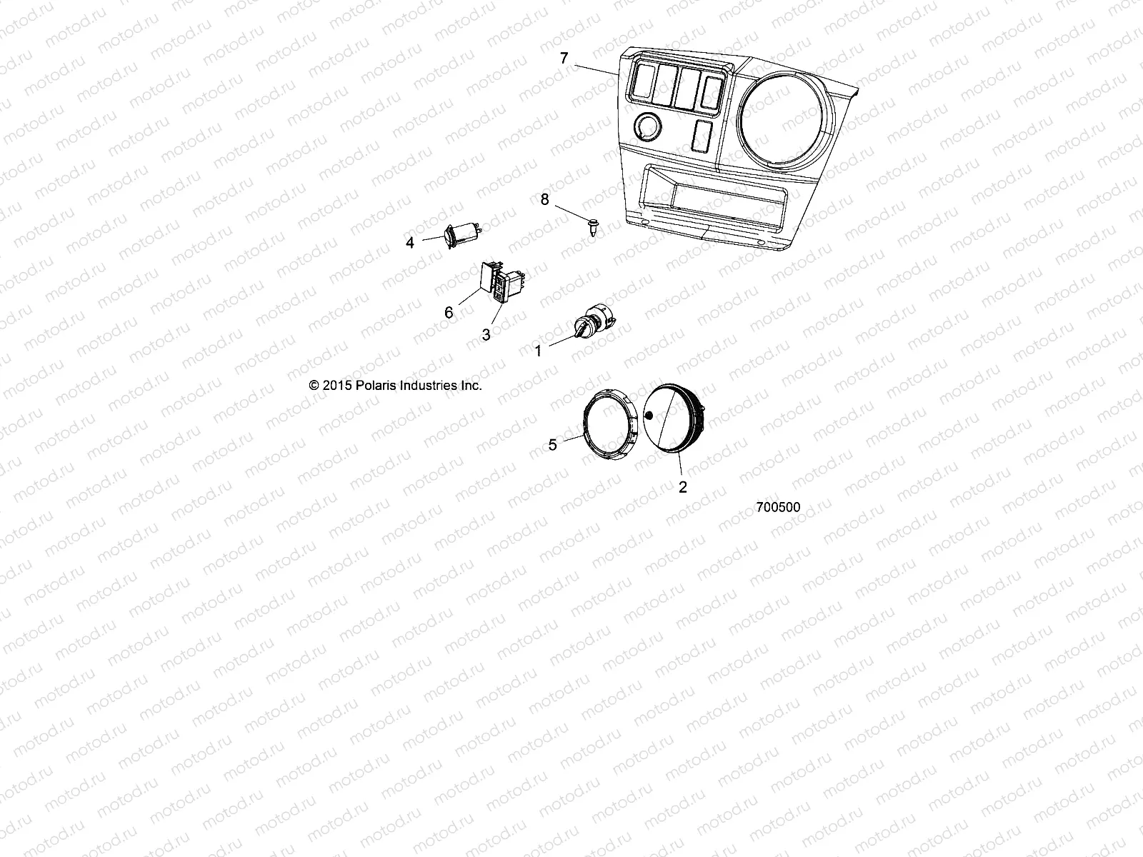 ELECTRICAL | ELECTRICAL, DASH INSTRUMENTS and CONTROLS - R19RCA57A1/A4/B1/B4 (700500)