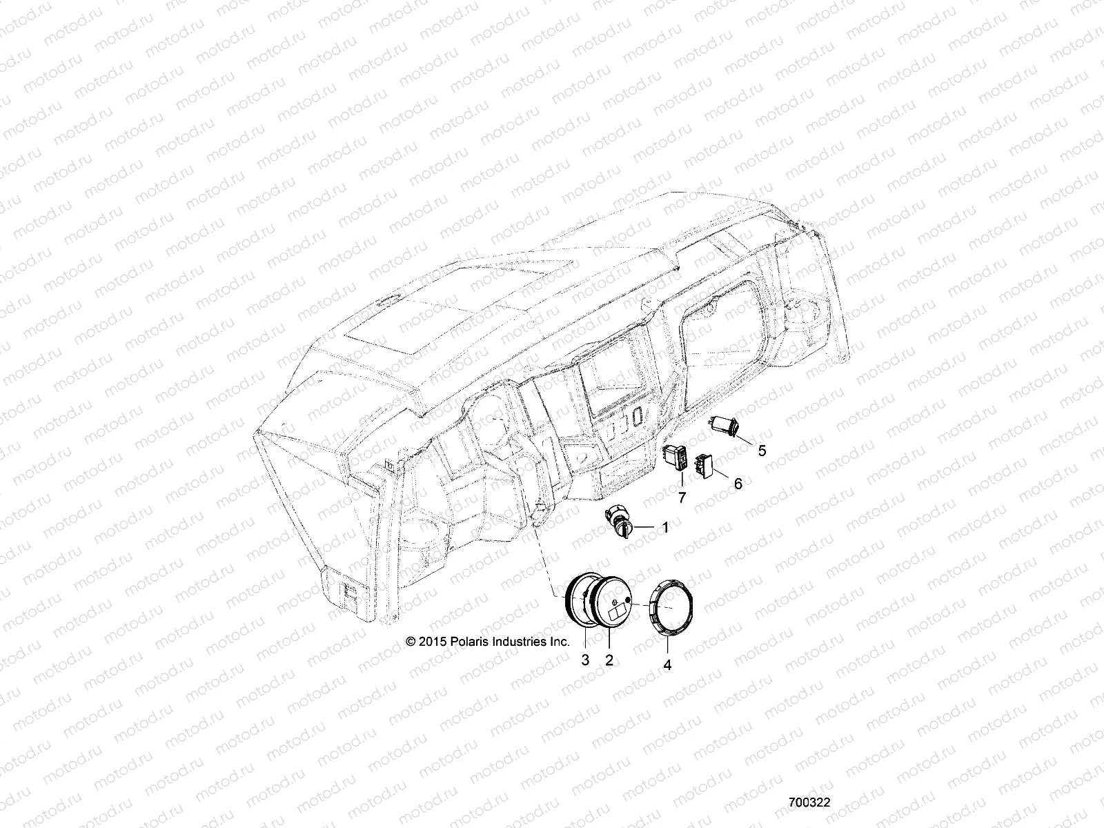 ELECTRICAL | ELECTRICAL, DASH INSTRUMENTS and CONTROLS - R20M4A57L1 (700322)