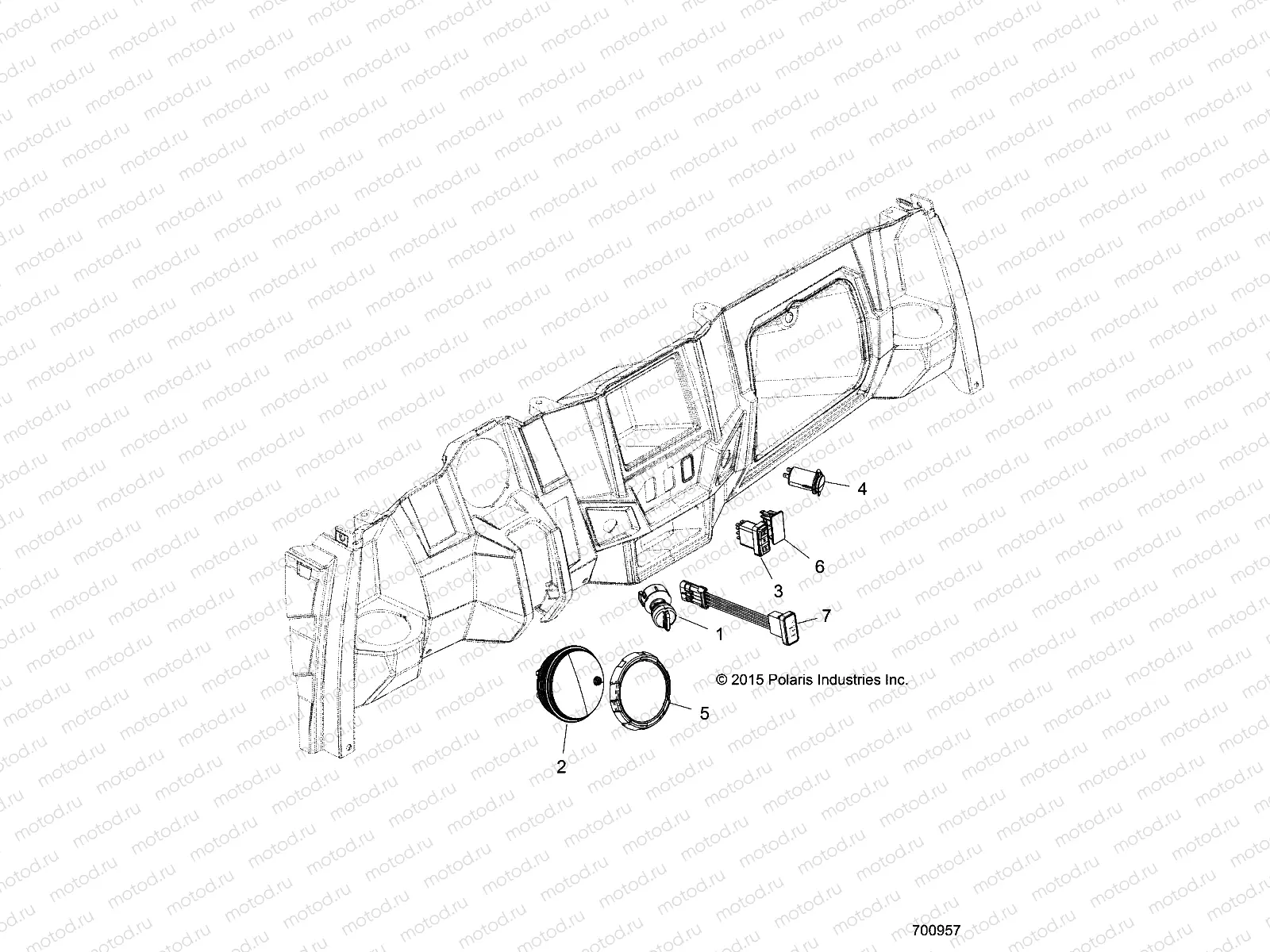ELECTRICAL | ELECTRICAL, DASH INSTRUMENTS and CONTROLS - R20MAA50J7 (700957)