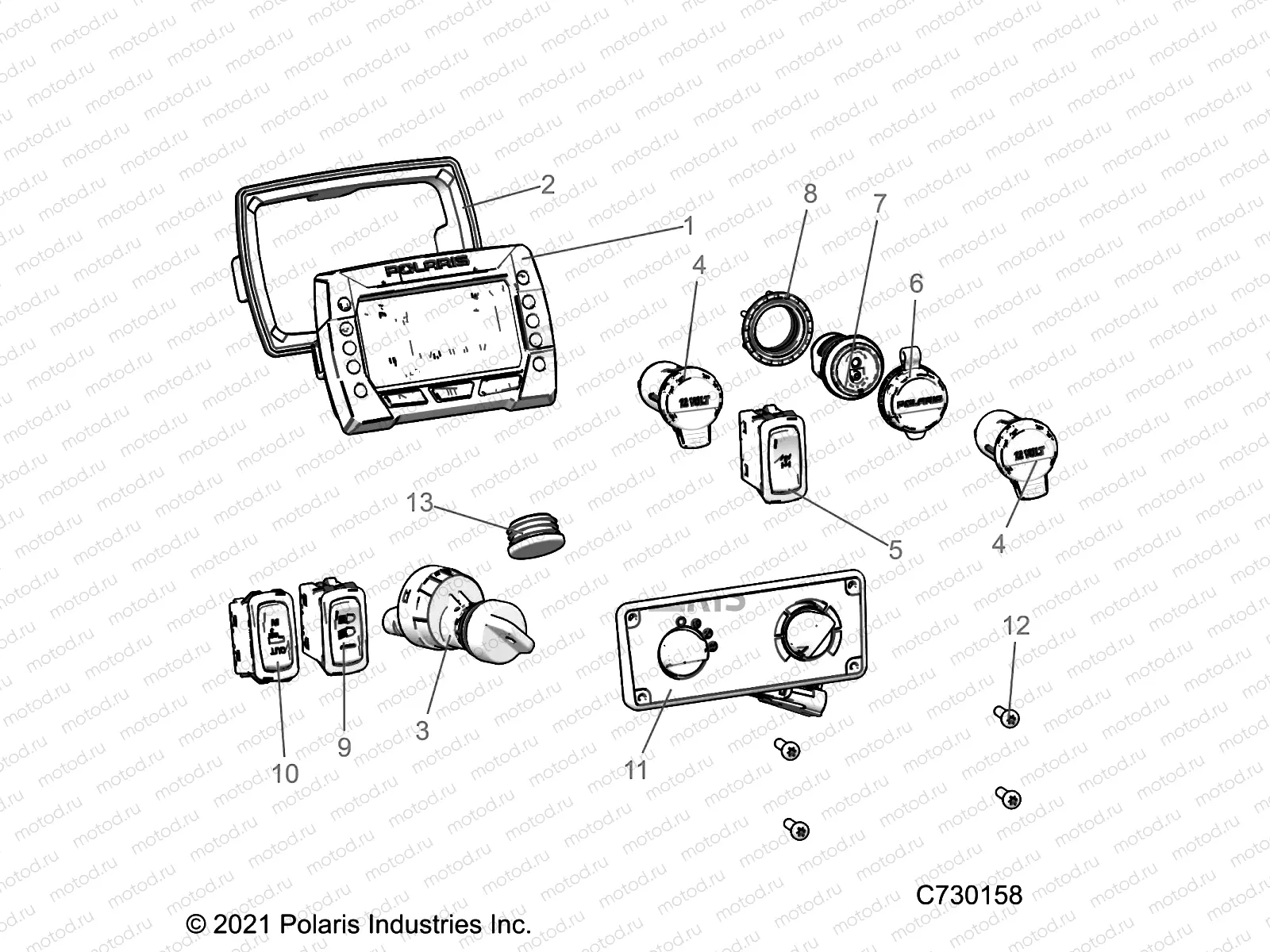 ELECTRICAL | ELECTRICAL, DASH INSTRUMENTS and CONTROLS - R22M4U57B5 (C730158)