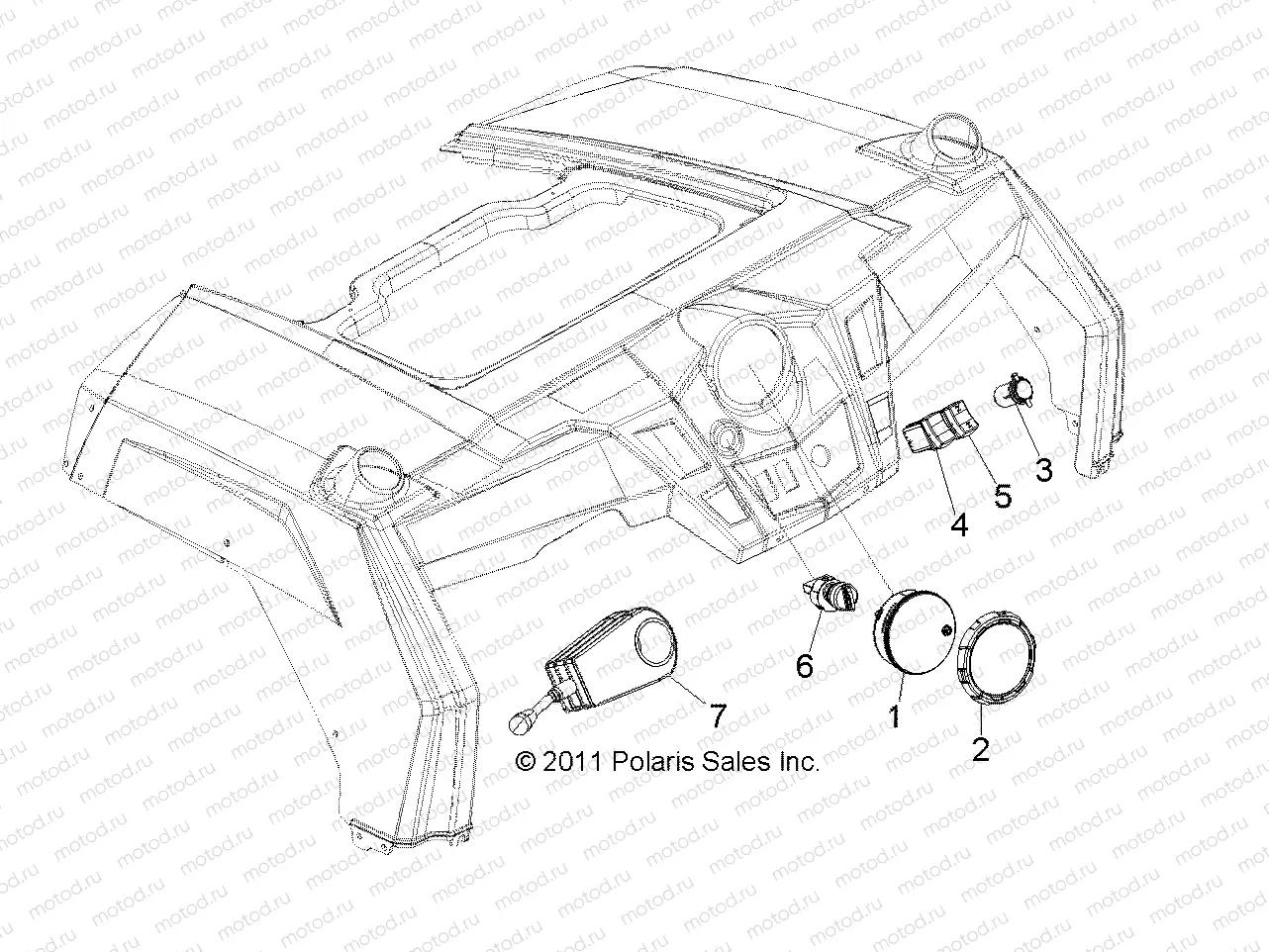 ELECTRICAL | ELECTRICAL, DASH INSTRUMENTS and CONTROLS - Z14JT9EFX (49ATVDASH12RZRXPI)