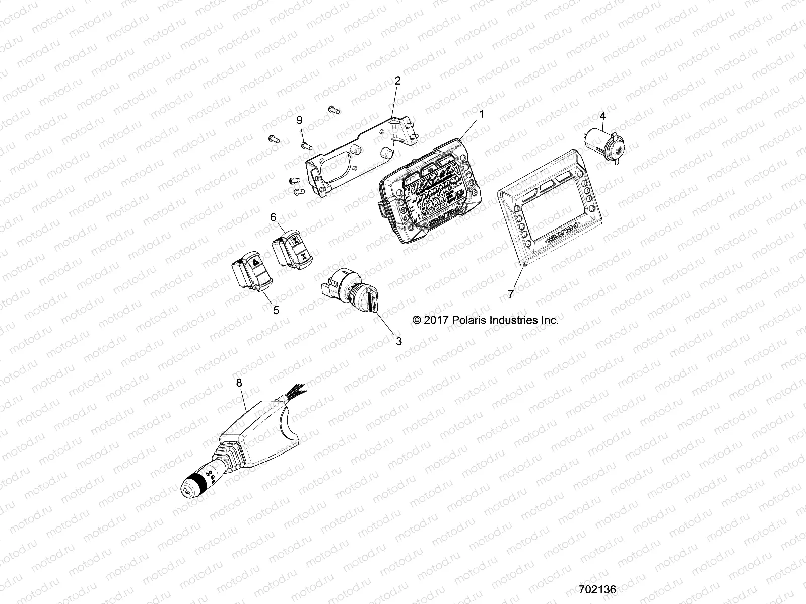ELECTRICAL | ELECTRICAL, DASH INSTRUMENTS AND CONTROLS - Z18VDS92CF/CU (702136)