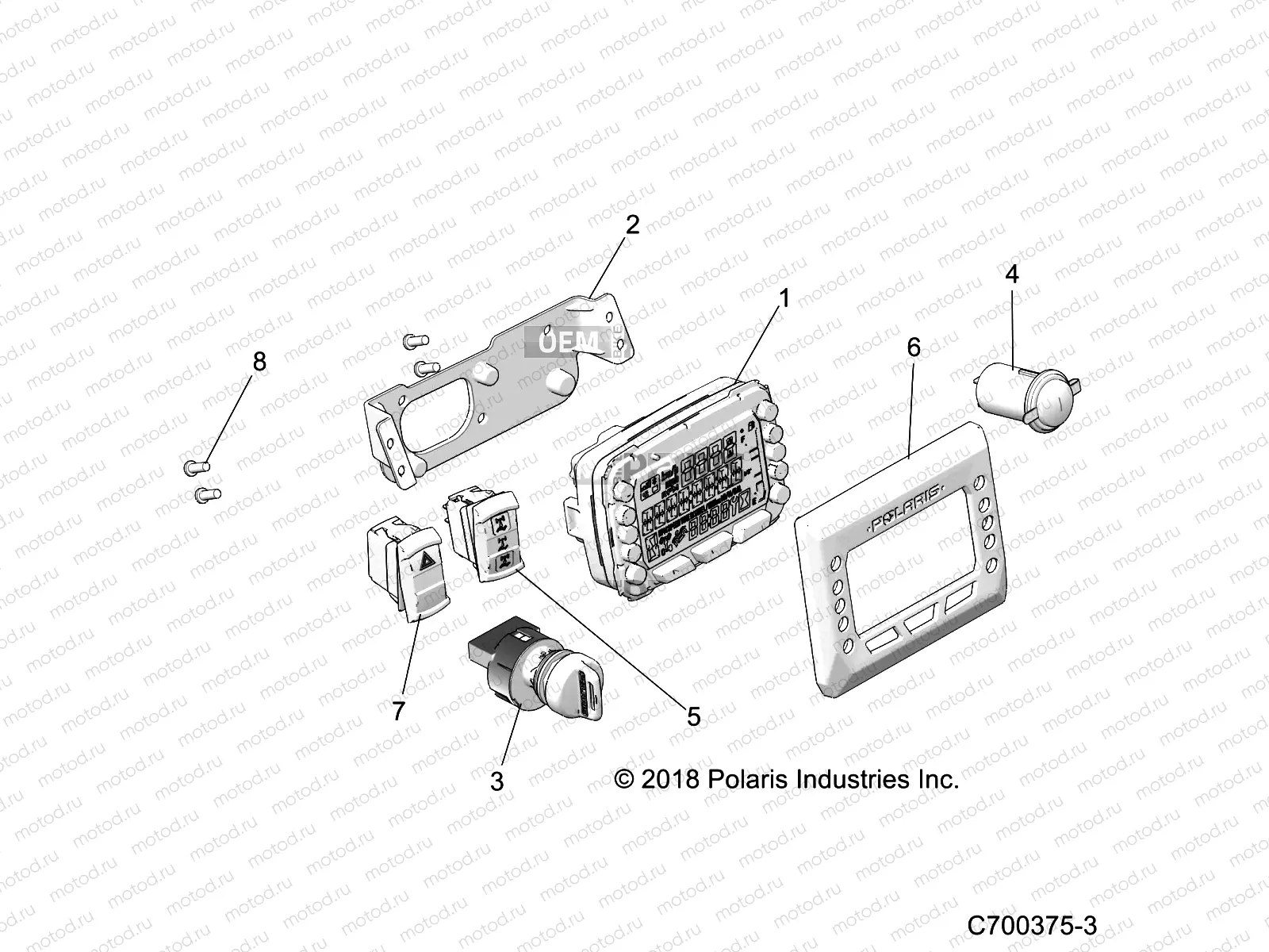 ELECTRICAL | ELECTRICAL, DASH INSTRUMENTS AND CONTROLS - Z19VBE99F2/S99C2/CM (C700375-3)