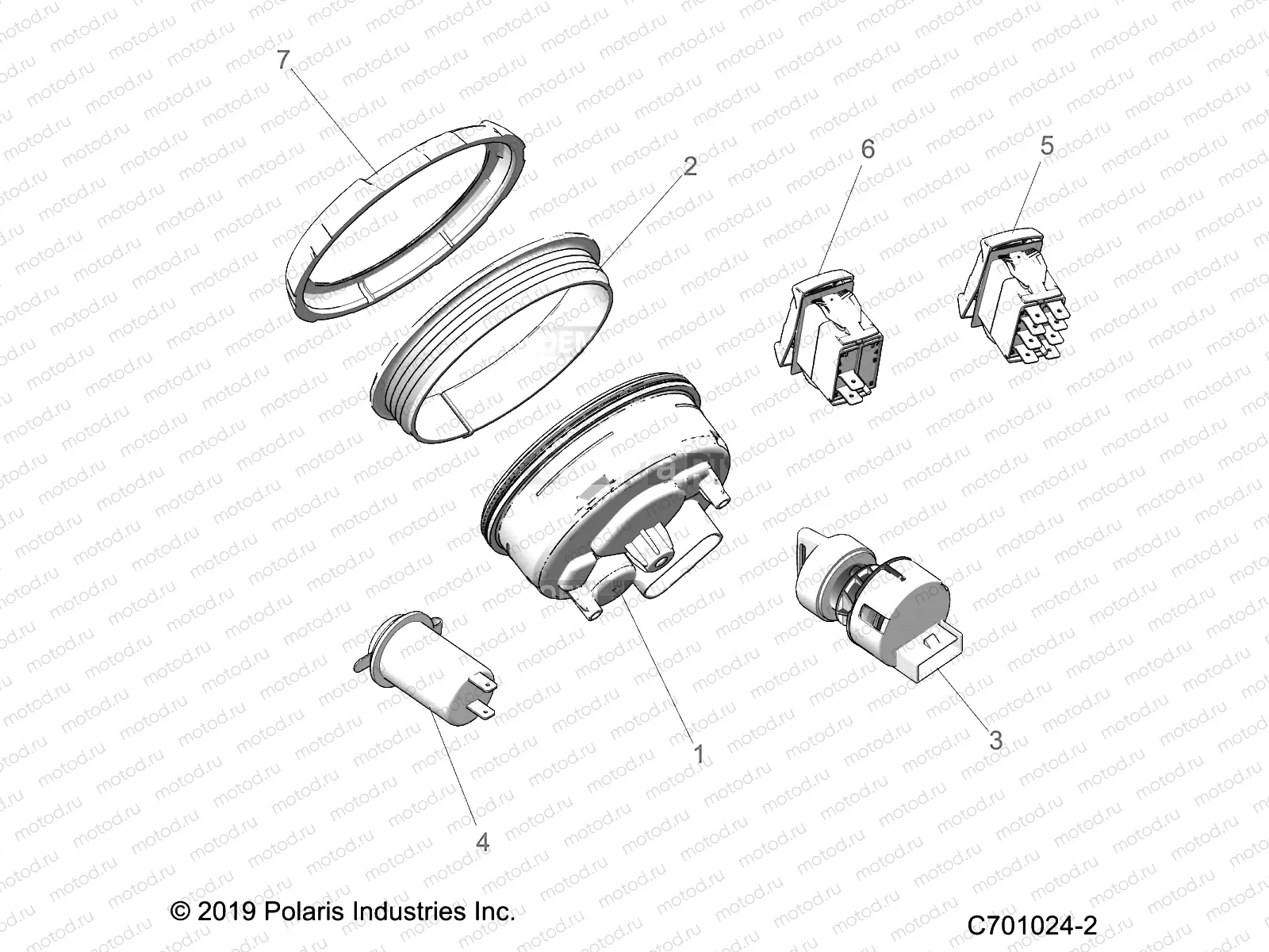 ELECTRICAL | ELECTRICAL, DASH INSTRUMENTS AND CONTROLS - Z20A4E99AH/BH/LH (C701024-2)