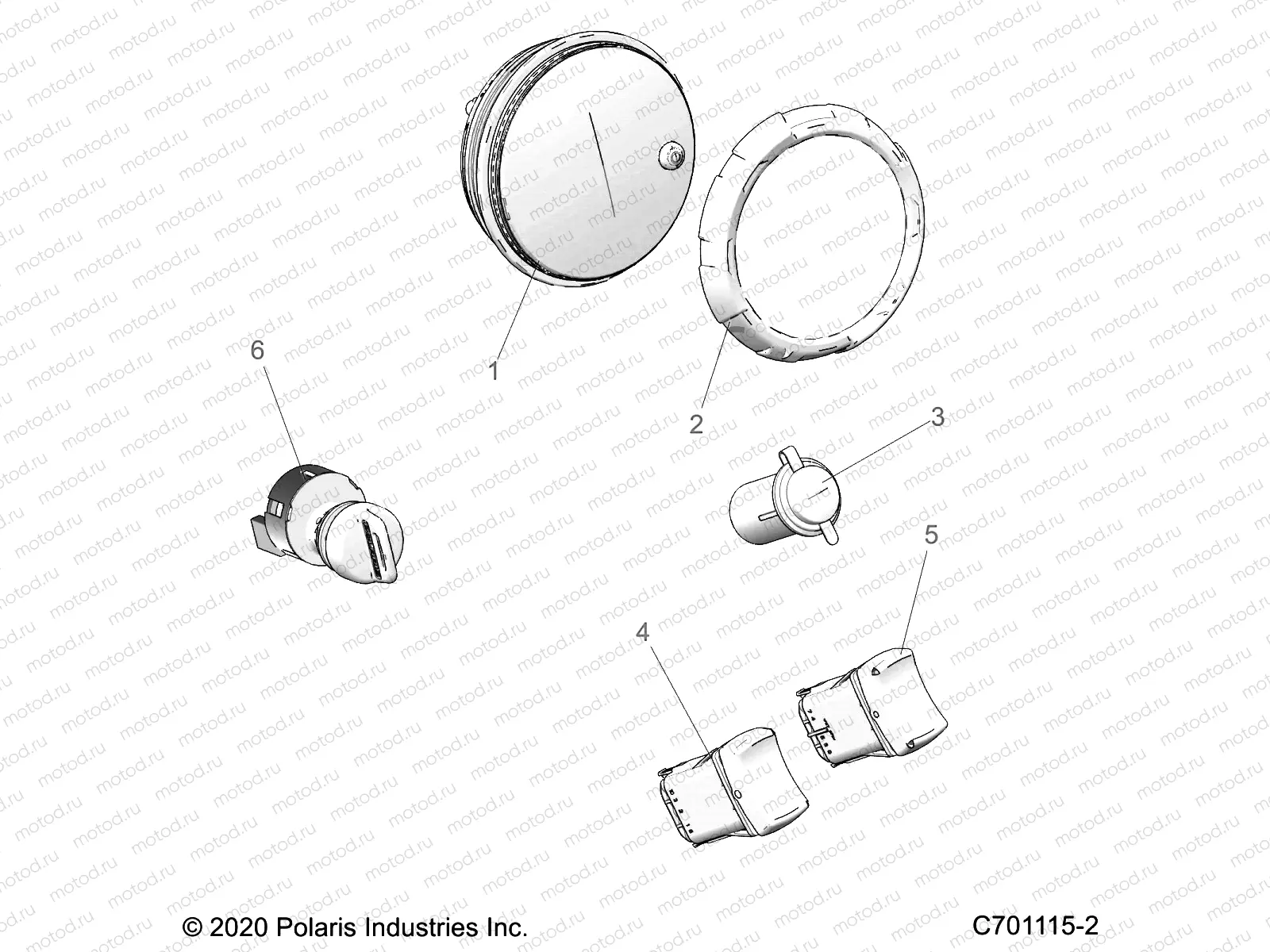ELECTRICAL | ELECTRICAL, DASH INSTRUMENTS and CONTROLS - Z20CHA57K2 (C701115-2)