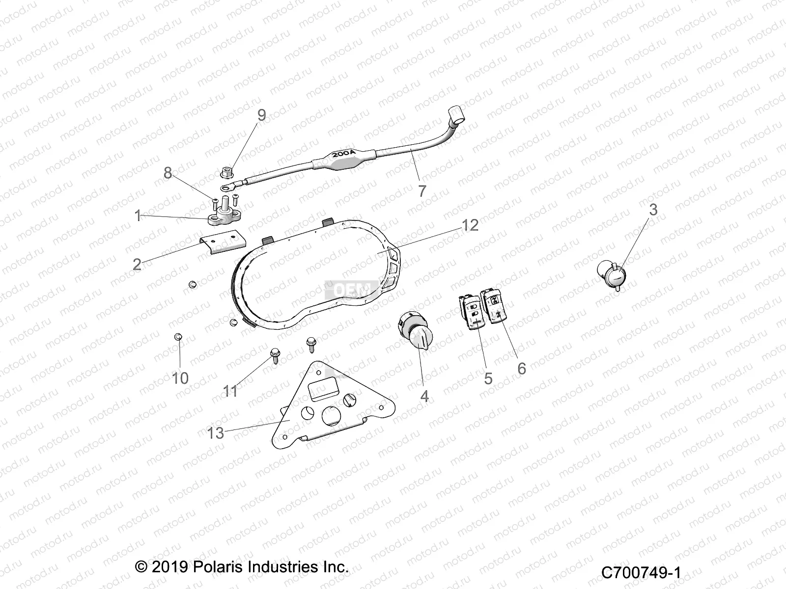 ELECTRICAL | ELECTRICAL, DASH INSTRUMENTS AND CONTROLS - Z20PAE92AC/BC (C700749-1)