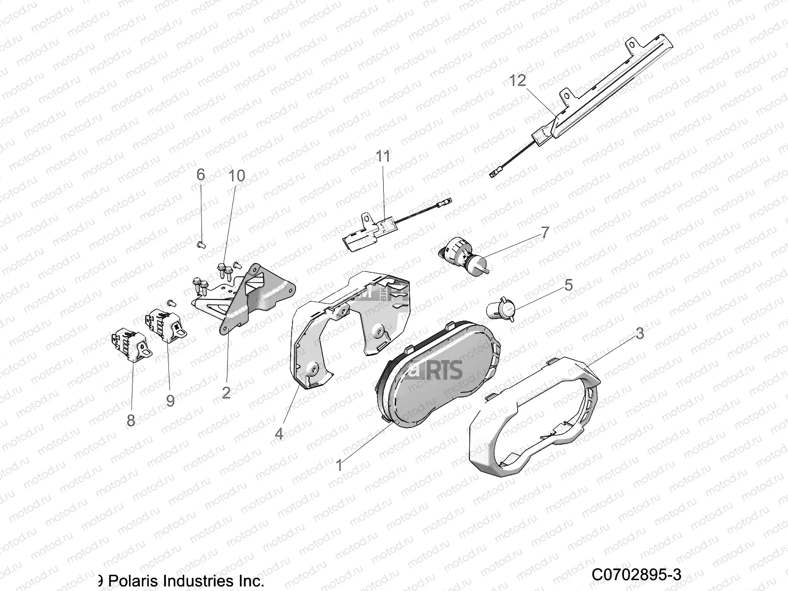ELECTRICAL | ELECTRICAL, DASH INSTRUMENTS AND CONTROLS - Z20R4B92AC/BC/AR/BR/D92AC/BC/AR/BR (C0702895-3)
